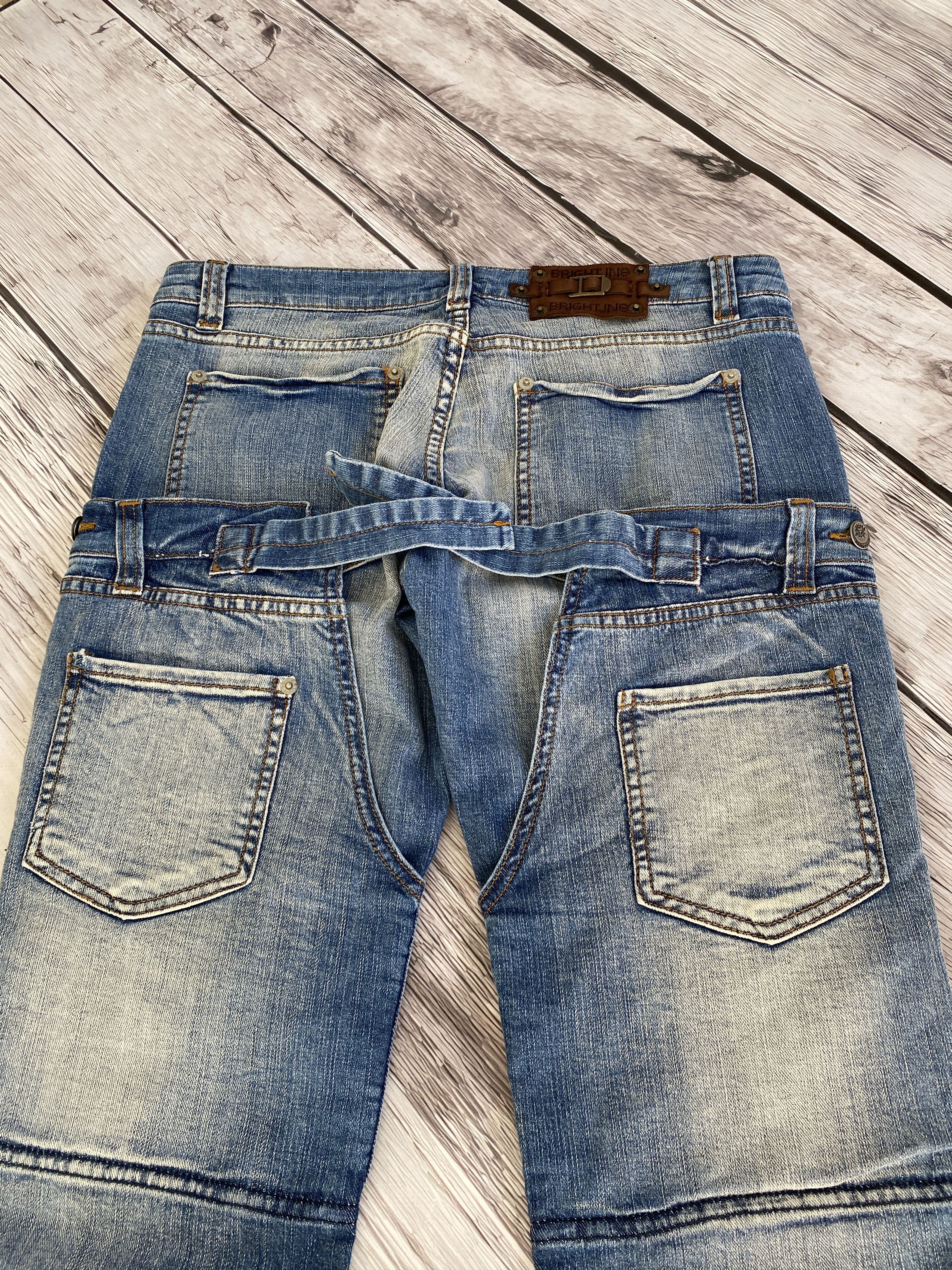 Hysteric Glamour × Japanese Brand Vintage Rick Owens Junya Watanabe Style Double Jeans Size US 32 / EU 48 - 4 Thumbnail