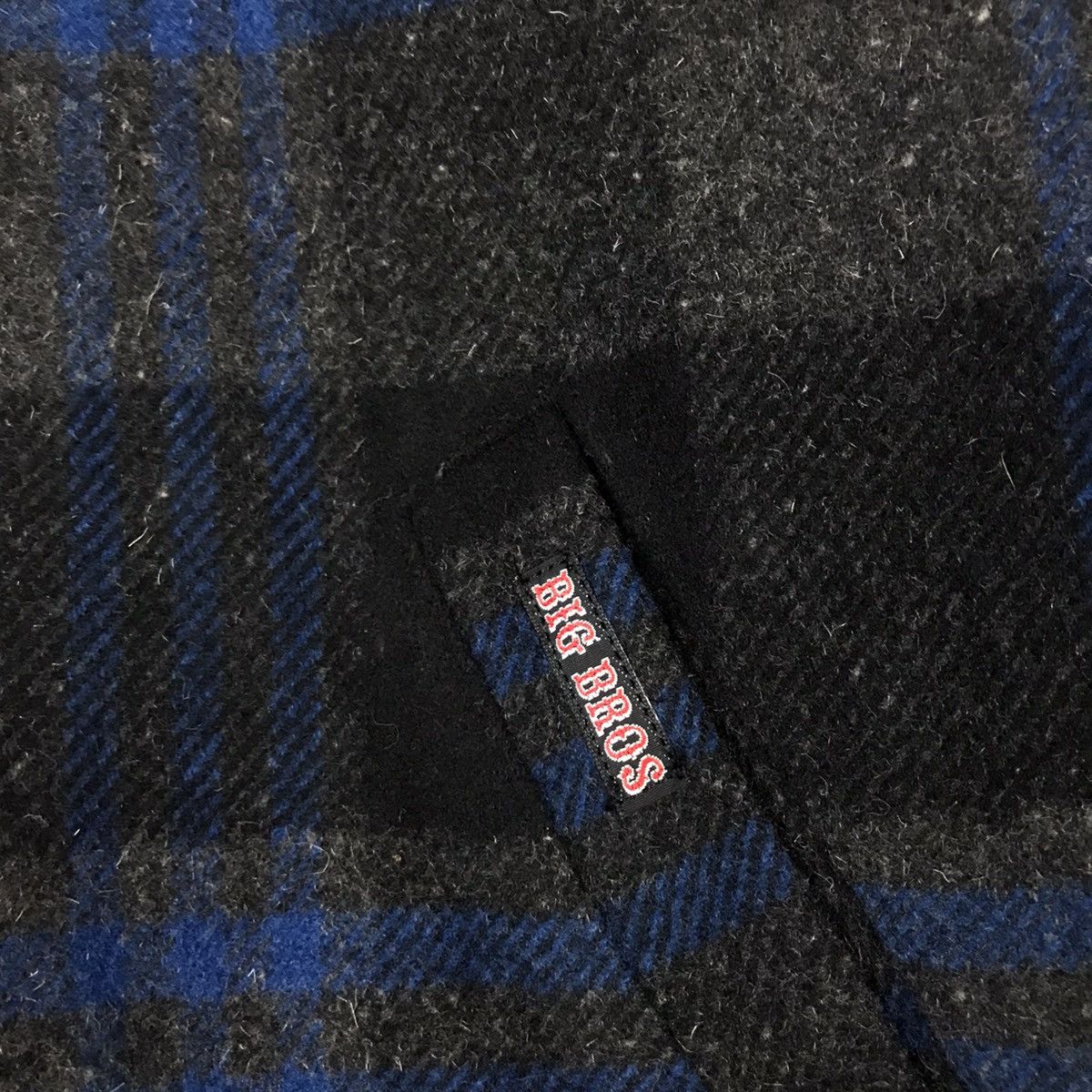 Japanese Brand × Vintage BIG BROS WOOL ZIPPER FLANNEL DESIGN JACKET Size US L / EU 52-54 / 3 - 6 Thumbnail
