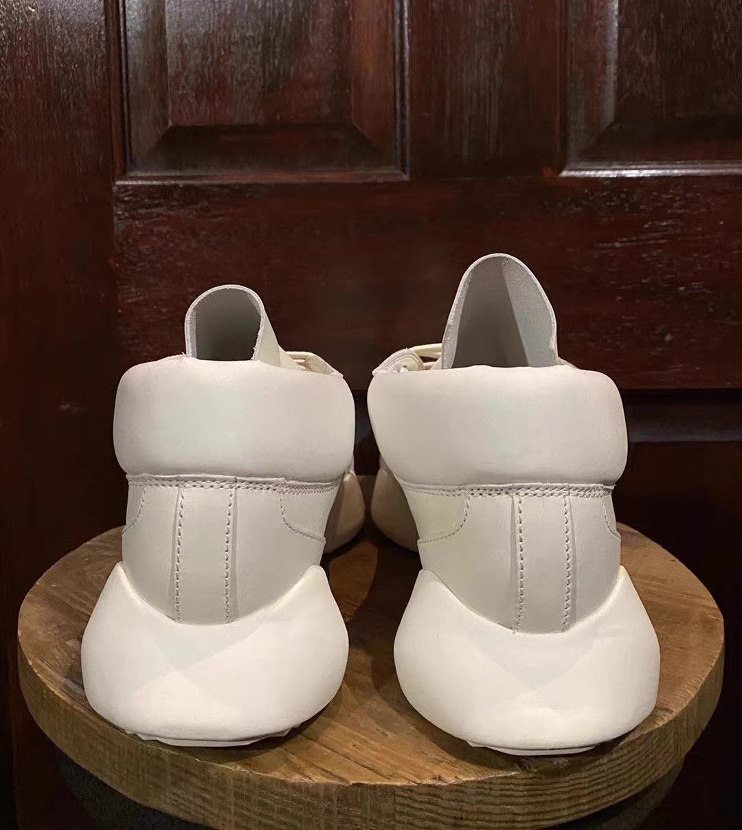 Rick Owens Rick Owens x Adidas 16SS Leather Runner Low‑Cut Sneakers Ｑ25 Size US 4 / IT 34 - 4 Thumbnail