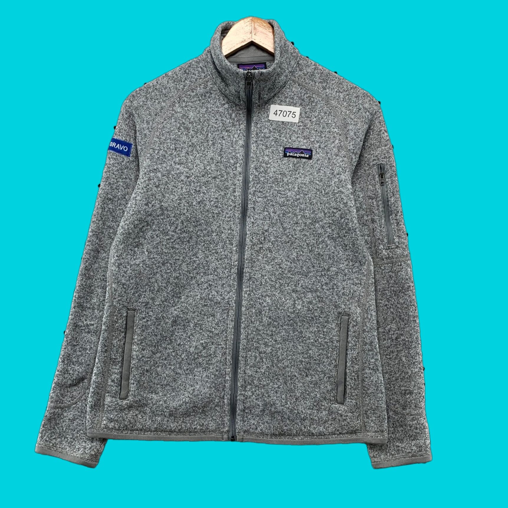 Patagonia Patagonia Better Sweater Jacket Womens Medium Gray Bravo Embroidered Size M / US 6-8 / IT 42-44 - 1 Thumbnail