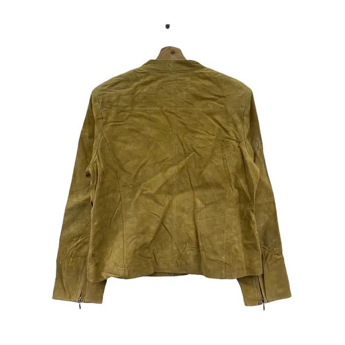 Vintage Vtg 90’ FAGIOLINO ITALY LEATHER Superior Tailoring Jacket Size M / US 6-8 / IT 42-44 - 2 Thumbnail