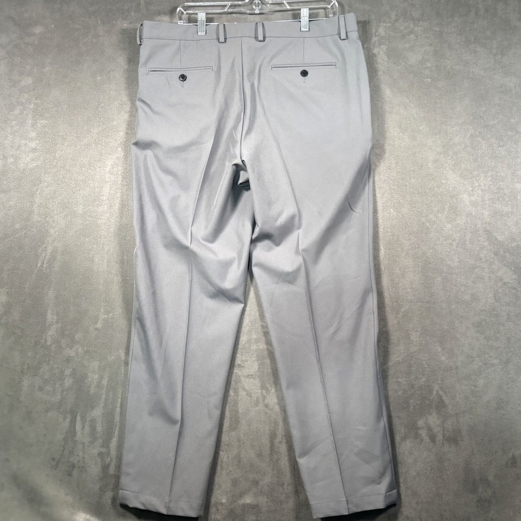 Vintage Greg Norman Golf Pants Mens 36x30 Gray Performance Stretch Pockets Size US 36 / EU 52 - 6 Thumbnail