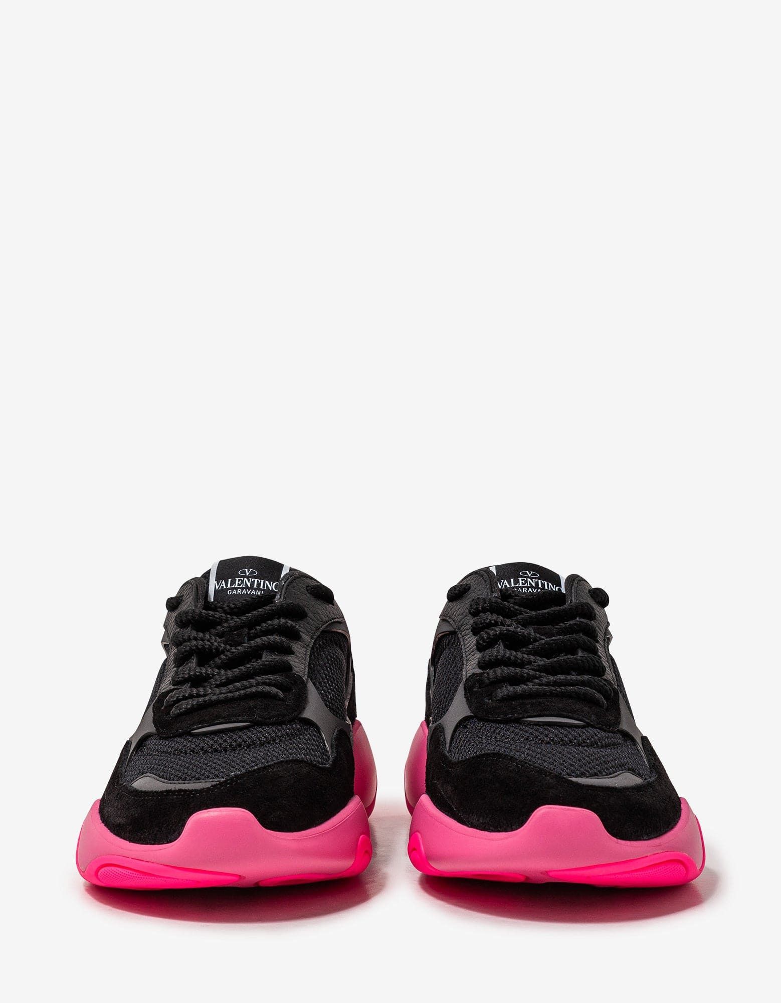 Valentino Valentino Garavani Black Bubbleback Mesh and Suede Trainers Size US 9 / EU 42 - 4 Thumbnail