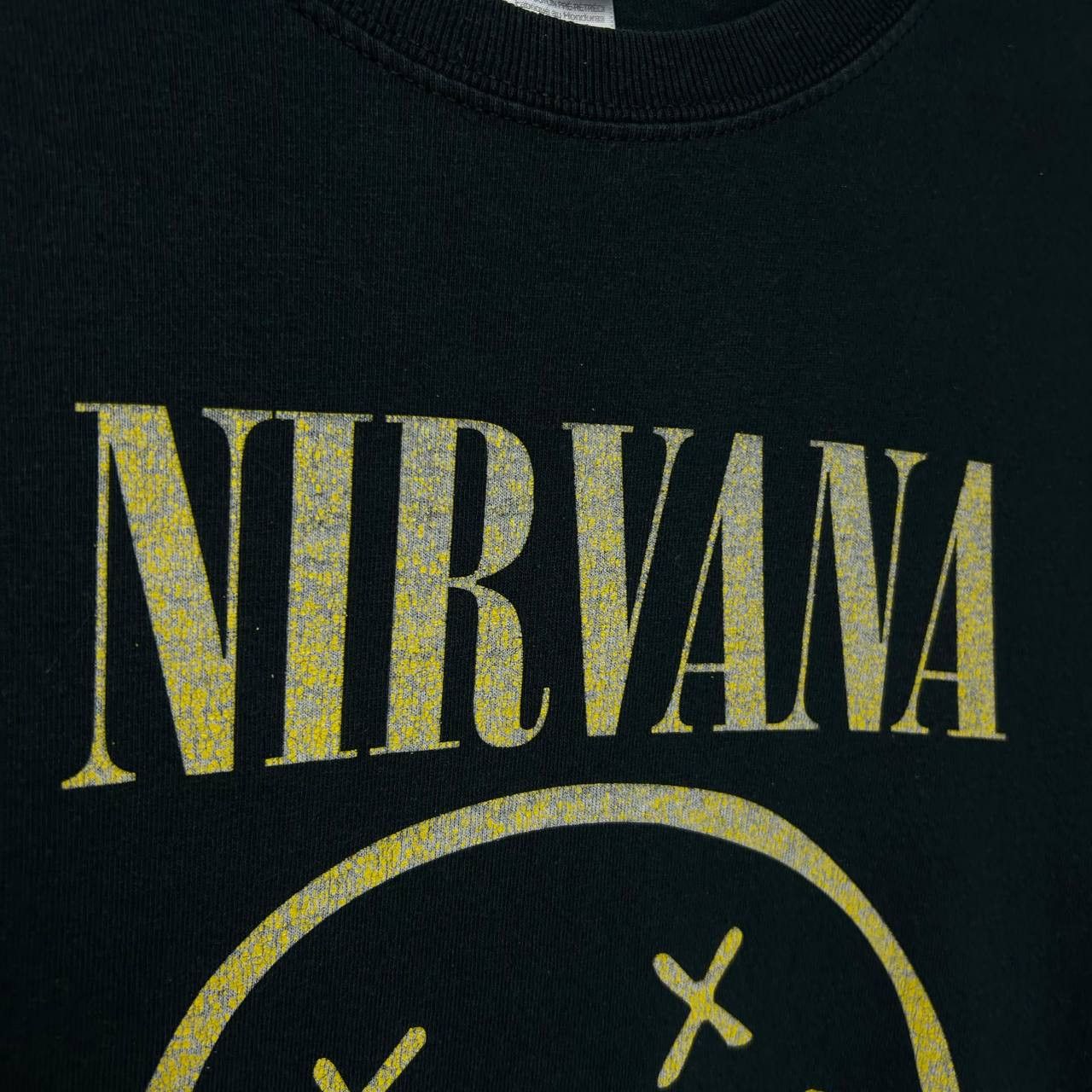 Band Tees Vintage Nirvana Big Smiley Logo Rock Band tee size M Size US M / EU 48-50 / 2 - 3 Thumbnail