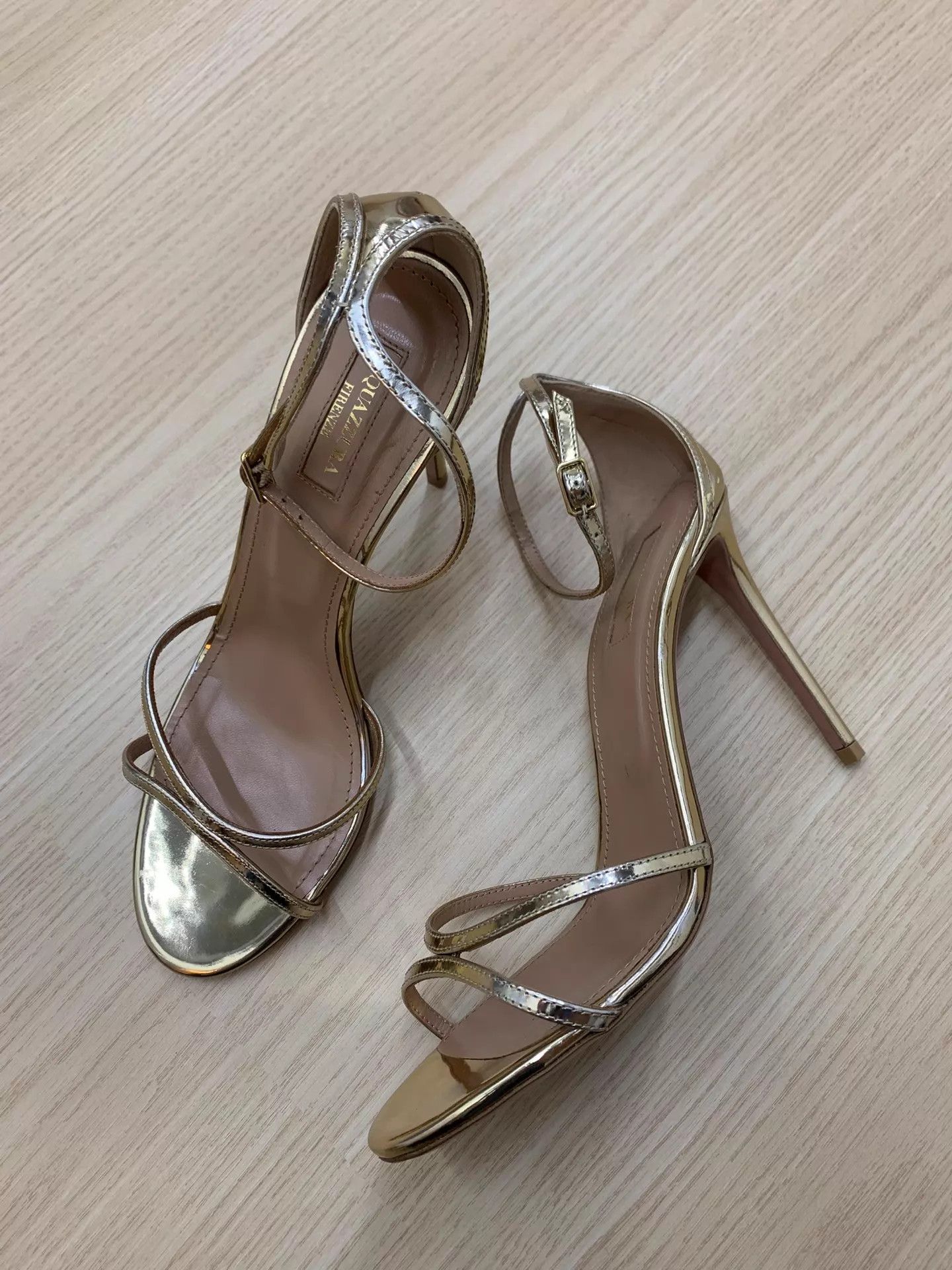 Aquazzura Aquazzura Golden Pineapple Gold Heels Size 39 New Size US 8.5 / IT 38.5 - 2 Thumbnail