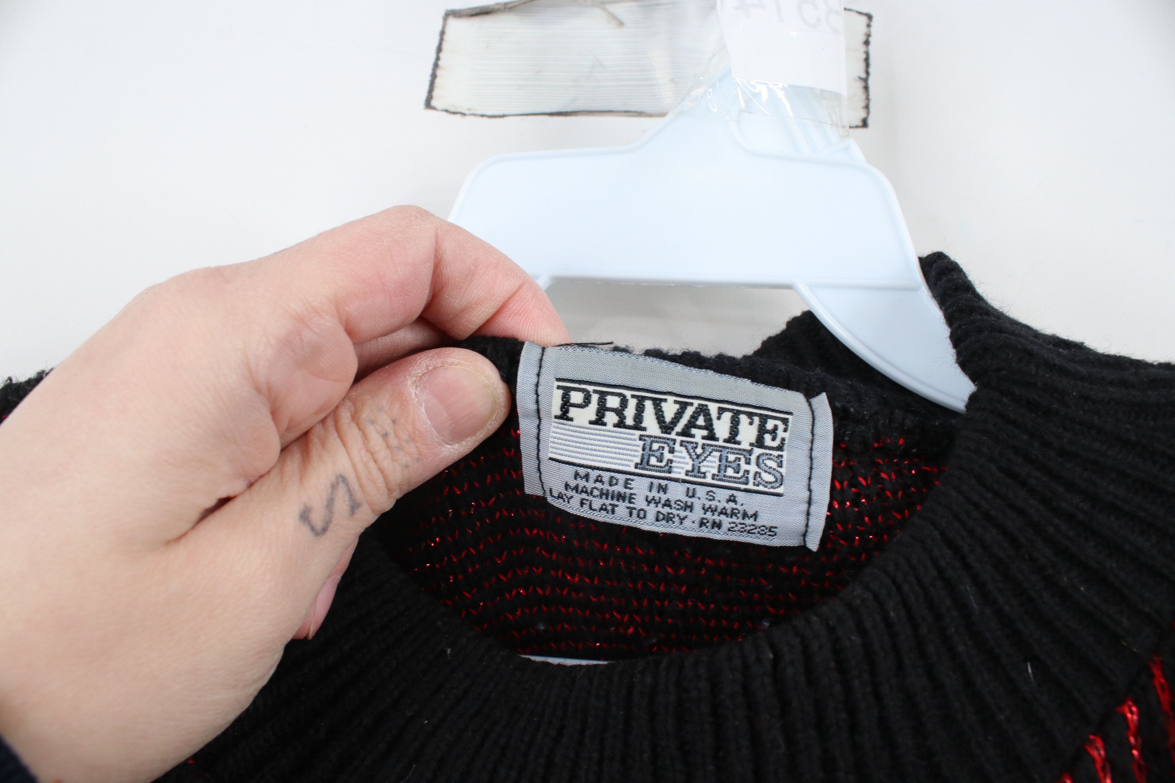Vintage Vintage 90s Streetwear Abstract Flower Knit Sweater USA Size L / US 10 / IT 46 - 4 Thumbnail