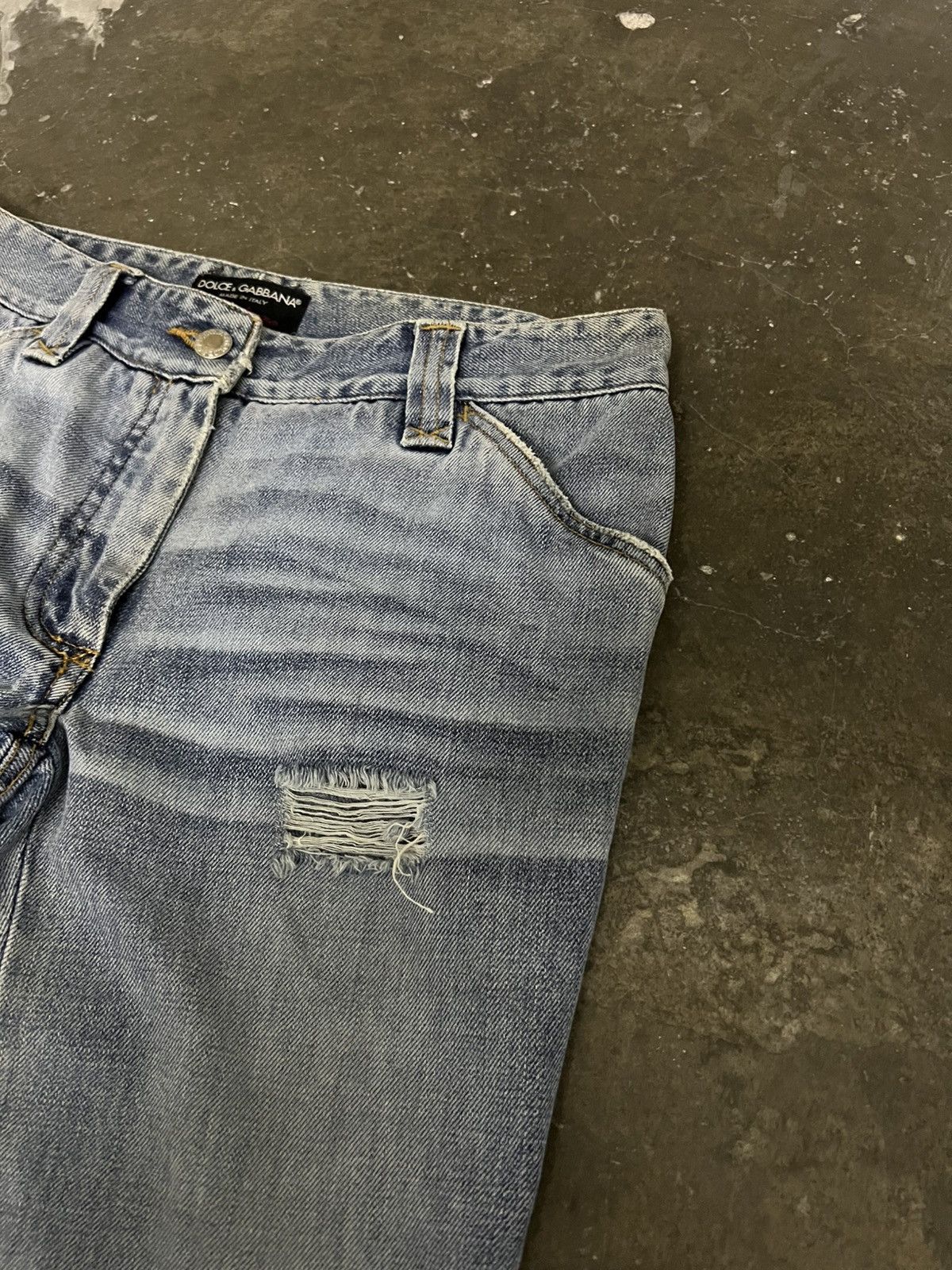 Dolce & Gabbana 💥Dolce & Gabbana Vintage Distress Y2K Jean Size 29" - 8 Thumbnail