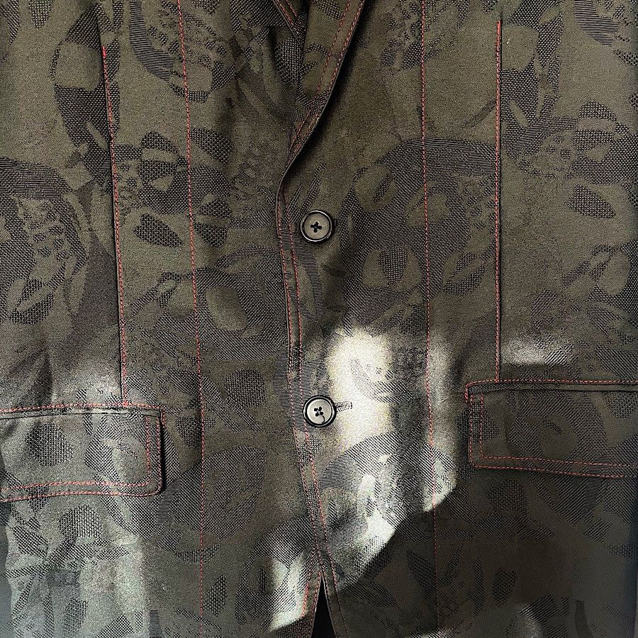 Alexander McQueen Authentic Alexander McQueen 04 AW Skull Pattern Blazer Size 50R - 2 Thumbnail