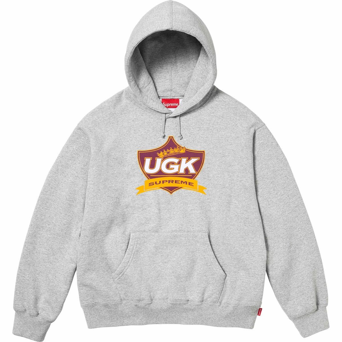 image of Supreme Ugk Hooded Sweatshirt in Heather Grey, Men's (Size Small)