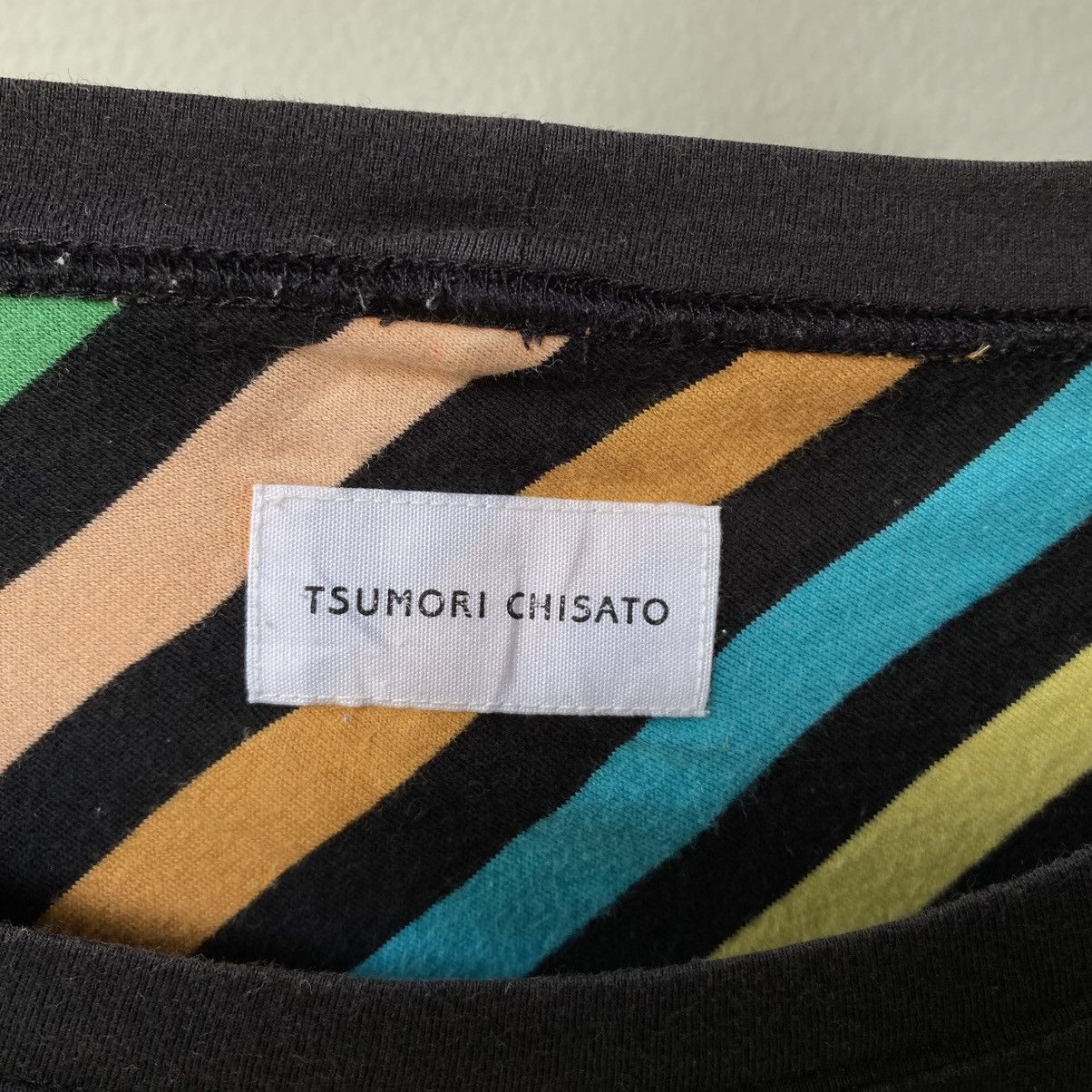 Tsumori Chisato Tsumori Chisato Rainbow Stripe Patchwork Tee Size M / US 6-8 / IT 42-44 - 13 Thumbnail