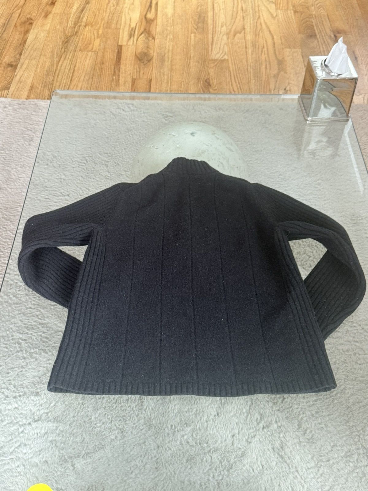 Michael Kors Vintage Black Wool Quarter Zip by Michael Kors Size US M / EU 48-50 / 2 - 4 Thumbnail