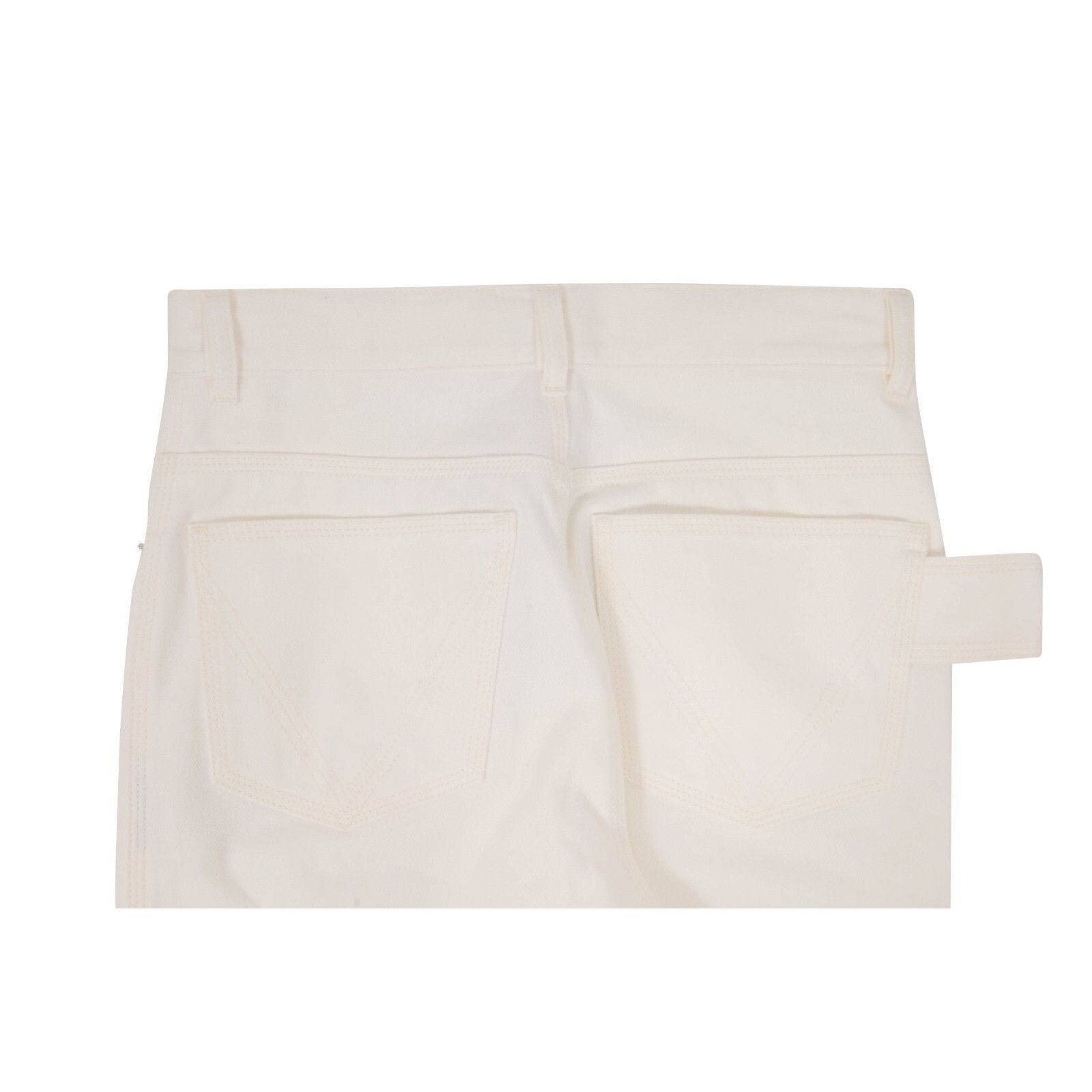 Bottega Veneta High Waist Jeans White Wide Leg Jeans Size 26" / US 2 / IT 38 - 12 Thumbnail