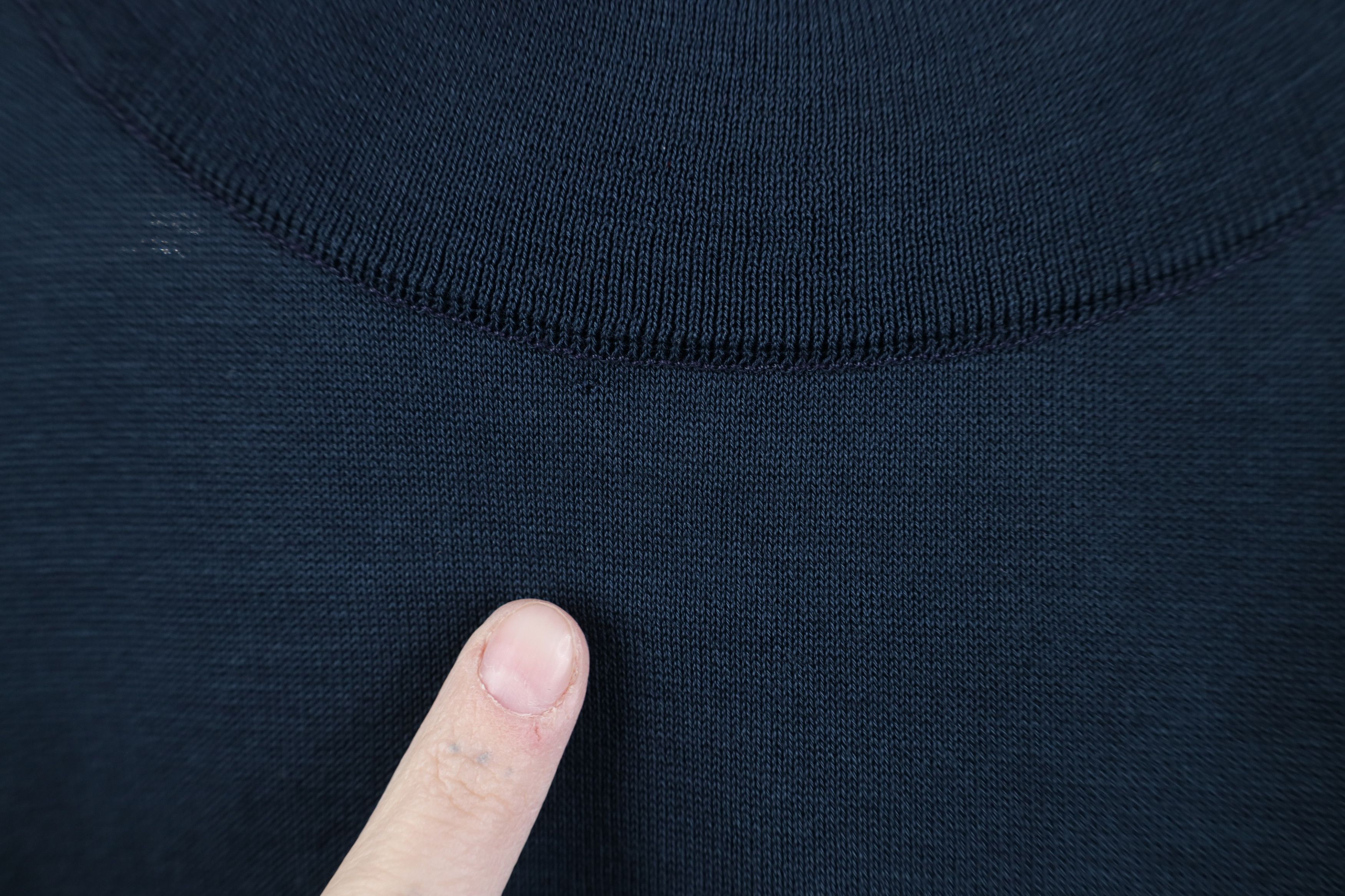 St. Croix Vintage 90s St Croix Lightweight Mock Neck Sweater Blue USA Size US L / EU 52-54 / 3 - 4 Thumbnail