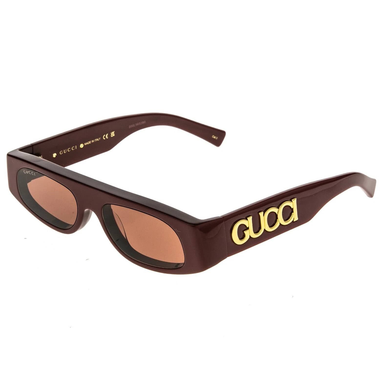 Gucci GUCCI GG1771S Burgundy Narrow 1771 GG Fashion Sunglasses 003 Size ONE SIZE - 4 Thumbnail