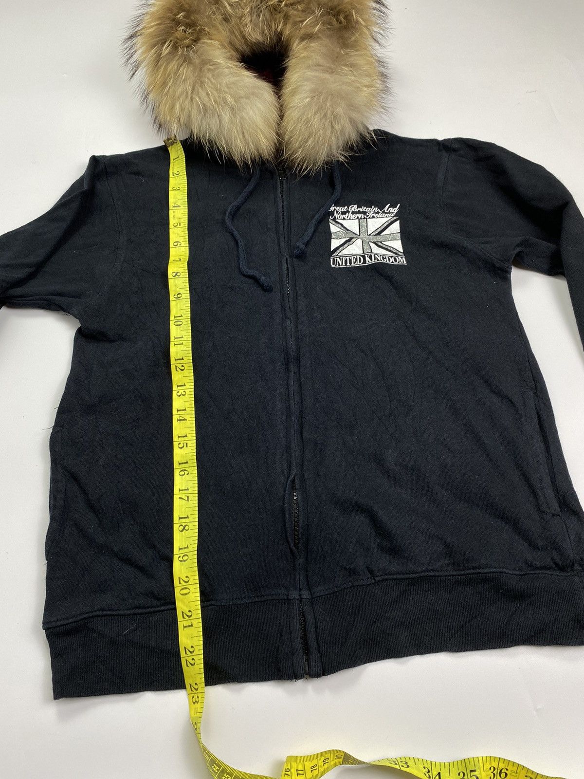 Le Grande Bleu (L.G.B.) Ifsixwasnine lgb style fur hoodie england british flag Size US S / EU 44-46 / 1 - 7 Thumbnail