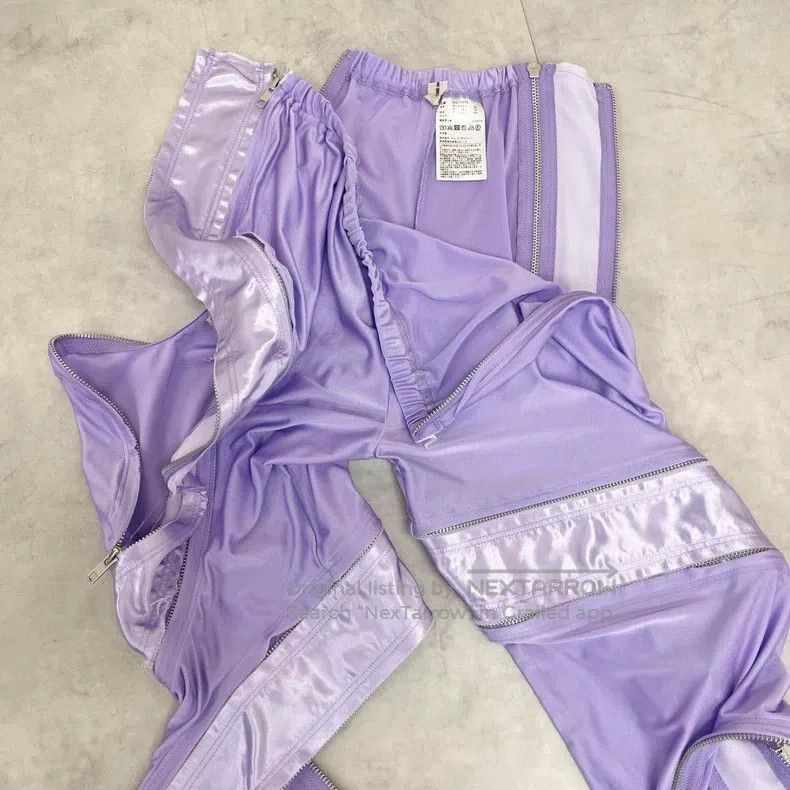 Comme des Garcons Comme Des Garcons size M Purple vintage zipper design legg Size 23" - 7 Thumbnail