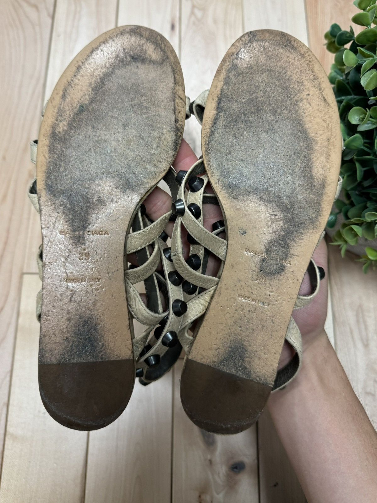 Balenciaga Balenciaga ‘Arena’ Studded Flat Sandals Size US 9 / IT 39 - 5 Thumbnail