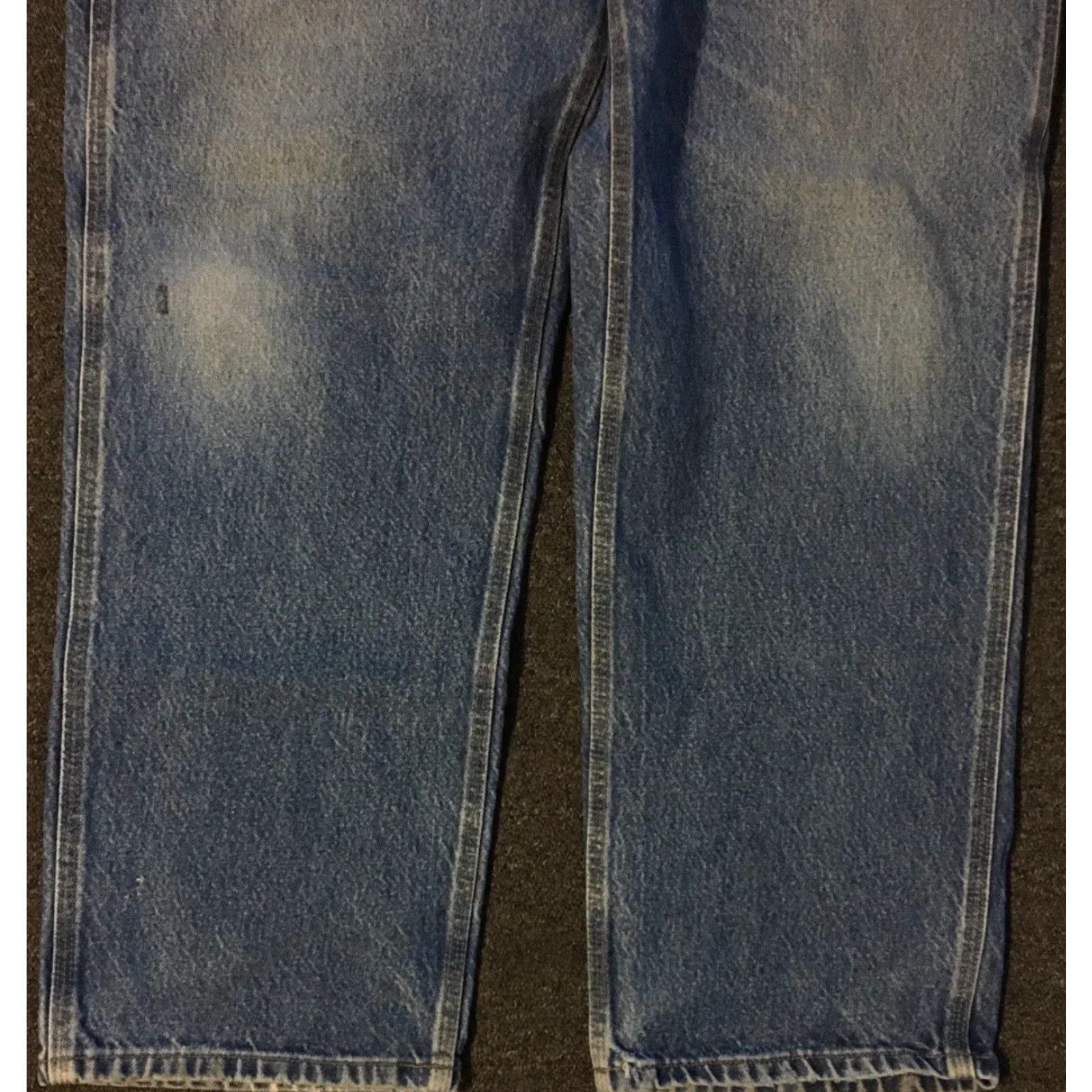 Carhartt VINTAGE Carhartt Jeans 90s Distressed Faded 42 Blue Men Regular 30 In USA Grunge Skate Punk Biker Western 80s 90s Western Casual Size US 42 / EU 58 - 5 Thumbnail