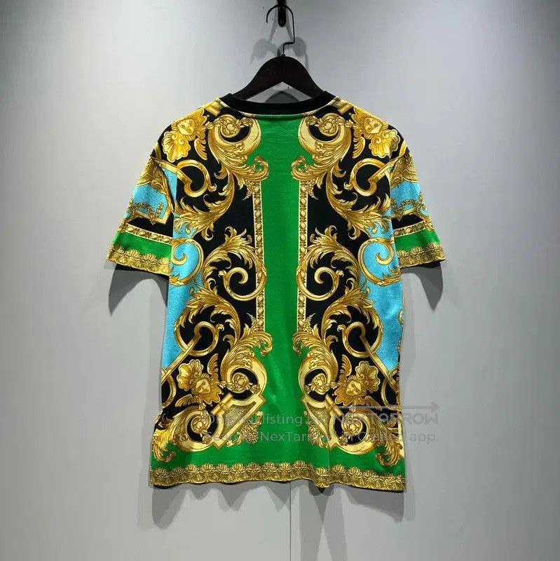 Versace Versace Green Short Sleeve Men's T-Shirt . Size US M / EU 48-50 / 2 - 2 Thumbnail