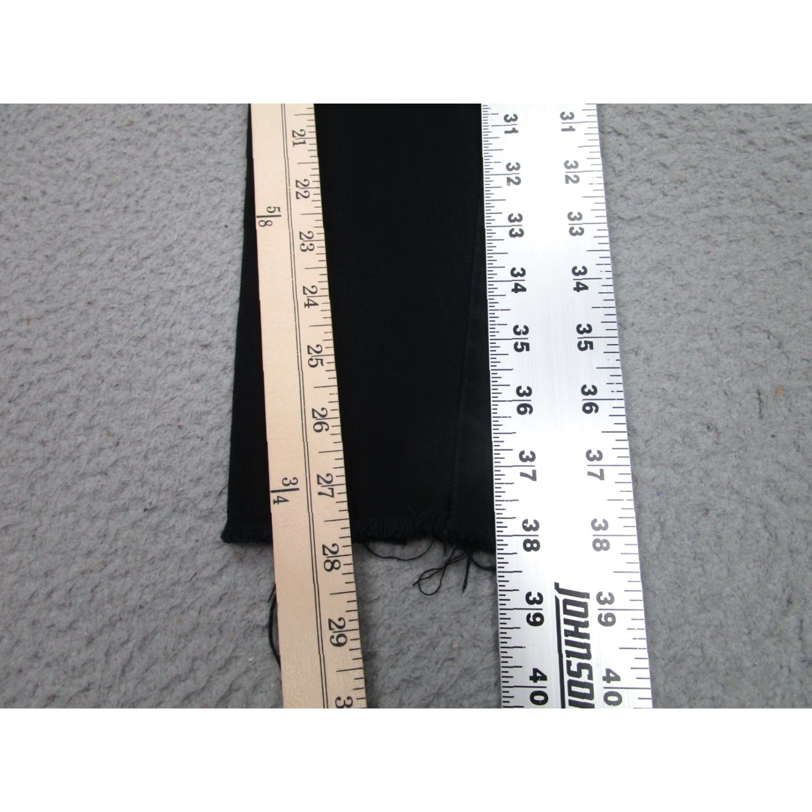 RE/DONE VINTAGE Re/Done Jeans Womens 25 Black Skinny Slim Frayed Ankle Button-Fly Made in USA Size 42" / US 20 - 4 Thumbnail
