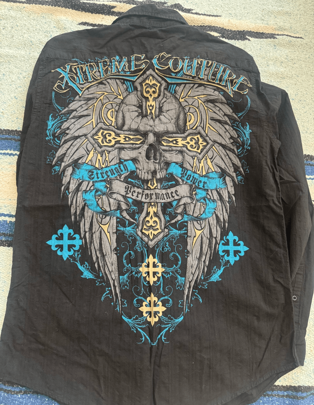 Affliction xtreme couture affliction style print shirt Size US M / EU 48-50 / 2 - 1 Thumbnail