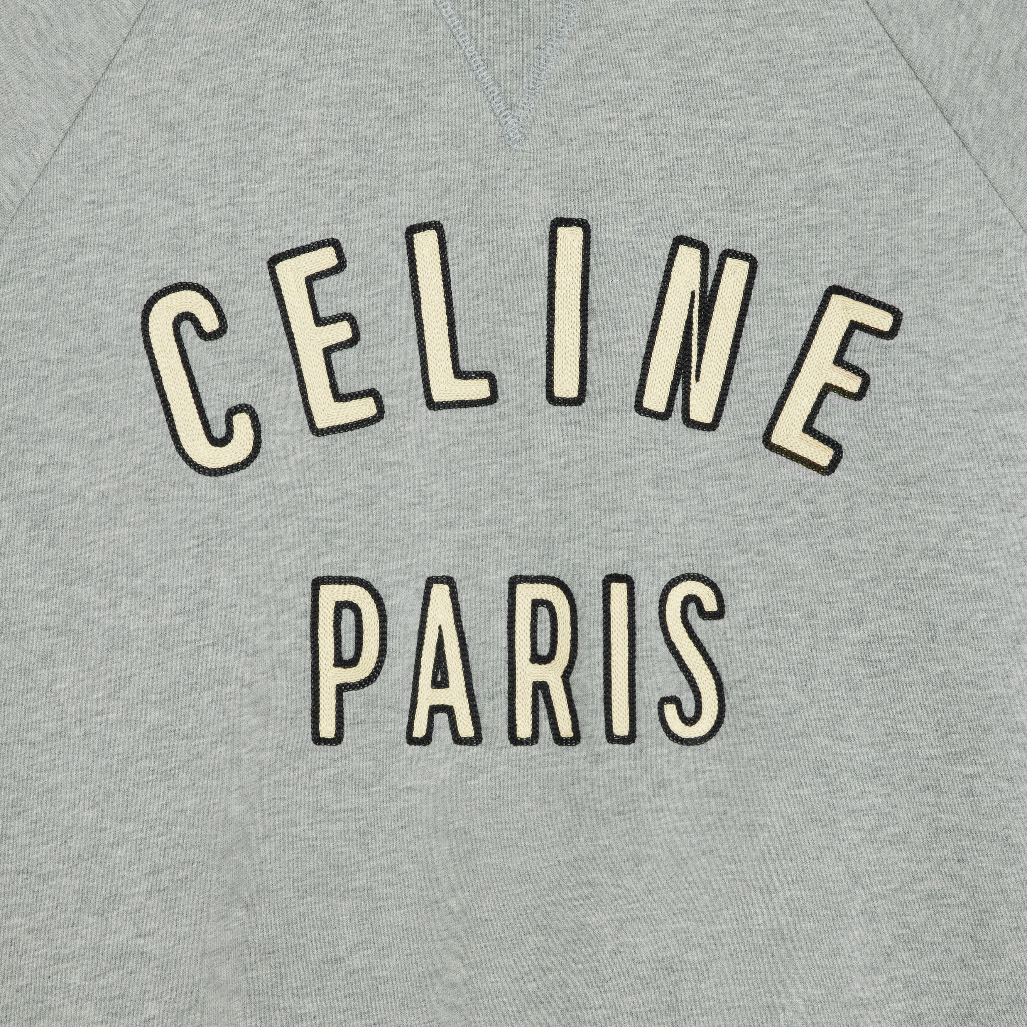 Celine o1bcso1str0925 2Y28D670Q Loose Sweatshirt Grey Melange/Ecru Size US S / EU 44-46 / 1 - 4 Thumbnail