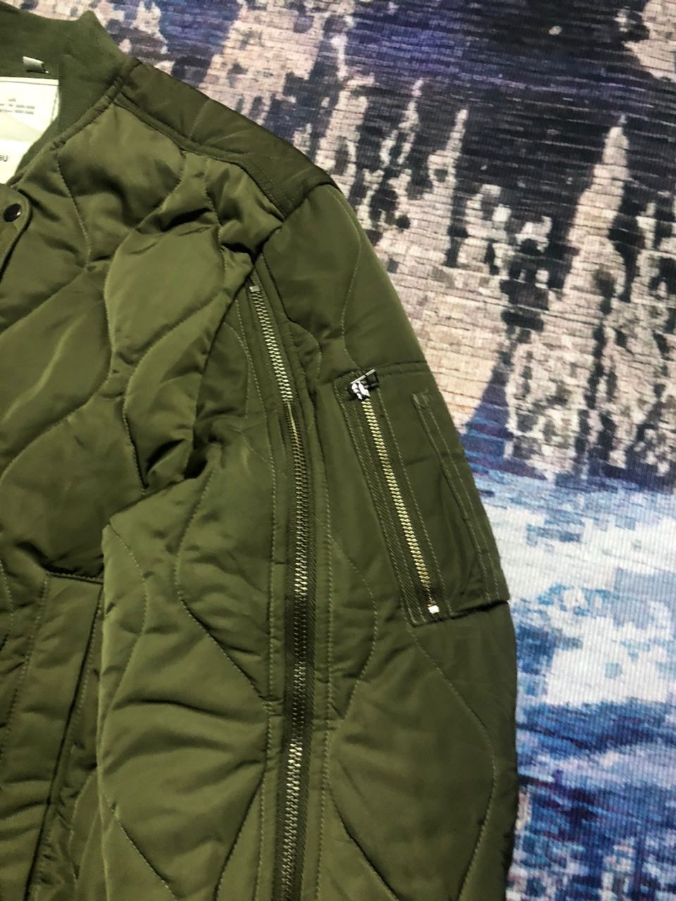 GU Gu x Rokh Quilted Bomber Jacket Zipper Sleeve Size S / US 4 / IT 40 - 7 Thumbnail