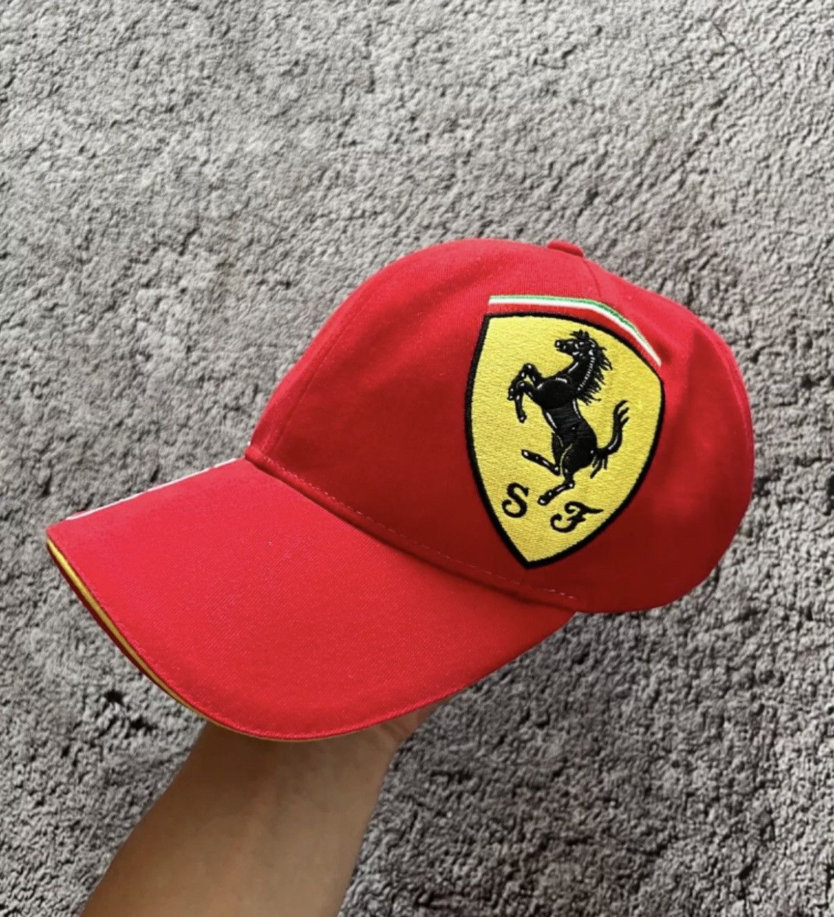 Ferrari Official Scuderia Ferrari Stallion Logo Adjustable Baseball Size ONE SIZE - 1 Thumbnail