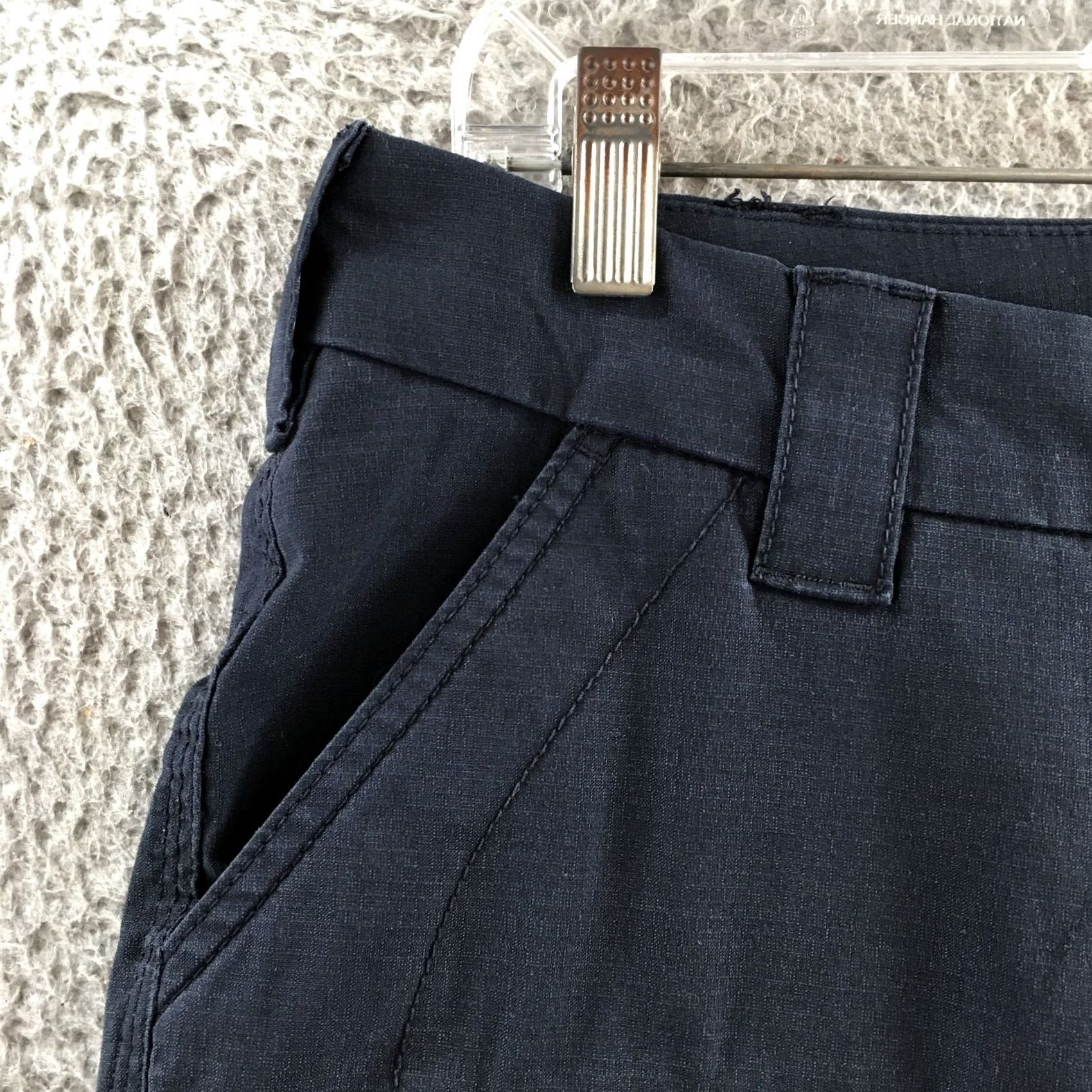 Vintage First Tactical Pants Womens 14 Tall Blue Cargo Ripstop Zip Fly Pockets Classic, Modern, Army Mens Womens Girls Boys Size 36" / US 14 / IT 50 - 3 Thumbnail