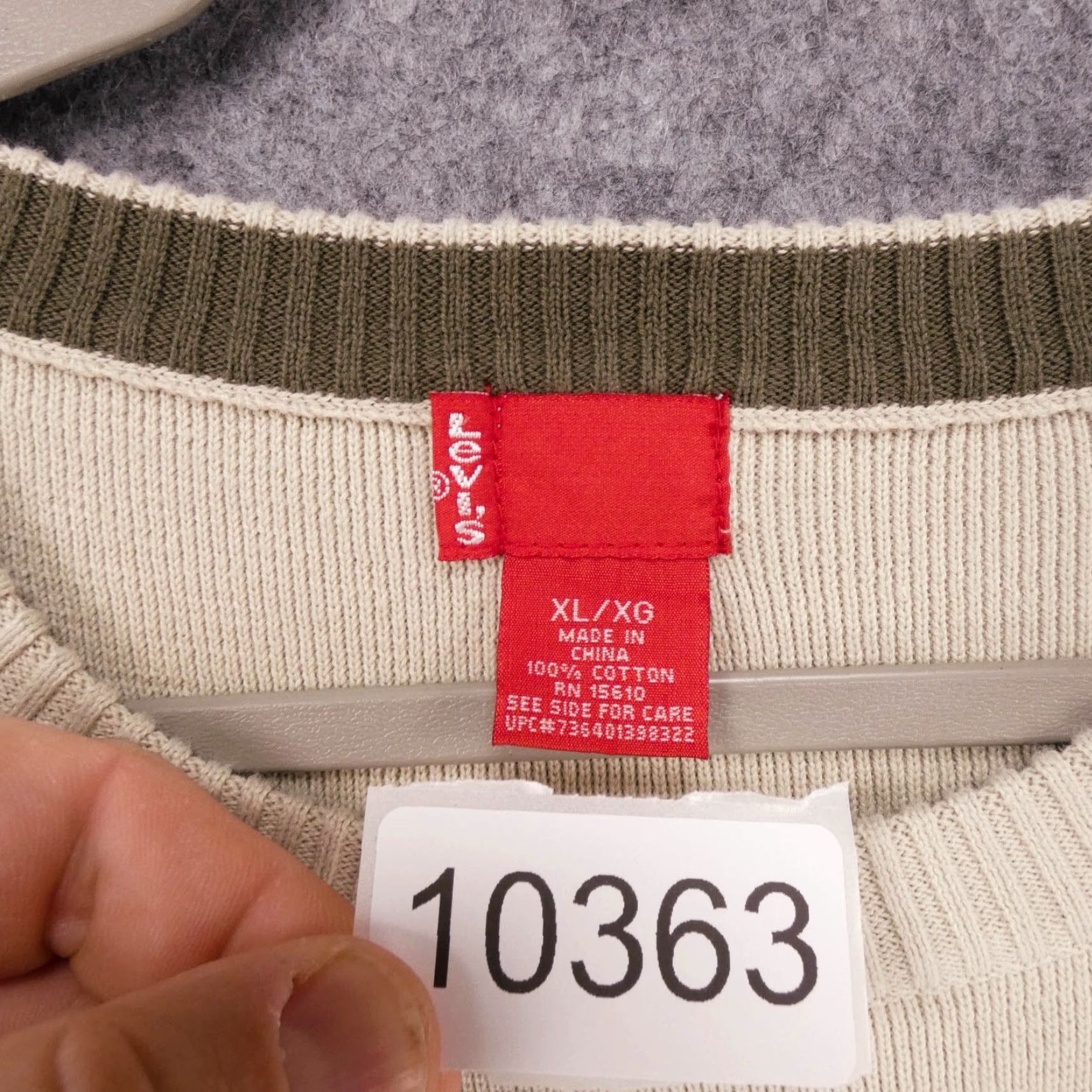 Levi's Levi's Sweater Mens XL Long Sleeve Pullover Beige Casual Shirt Size US XL / EU 56 / 4 - 7 Thumbnail