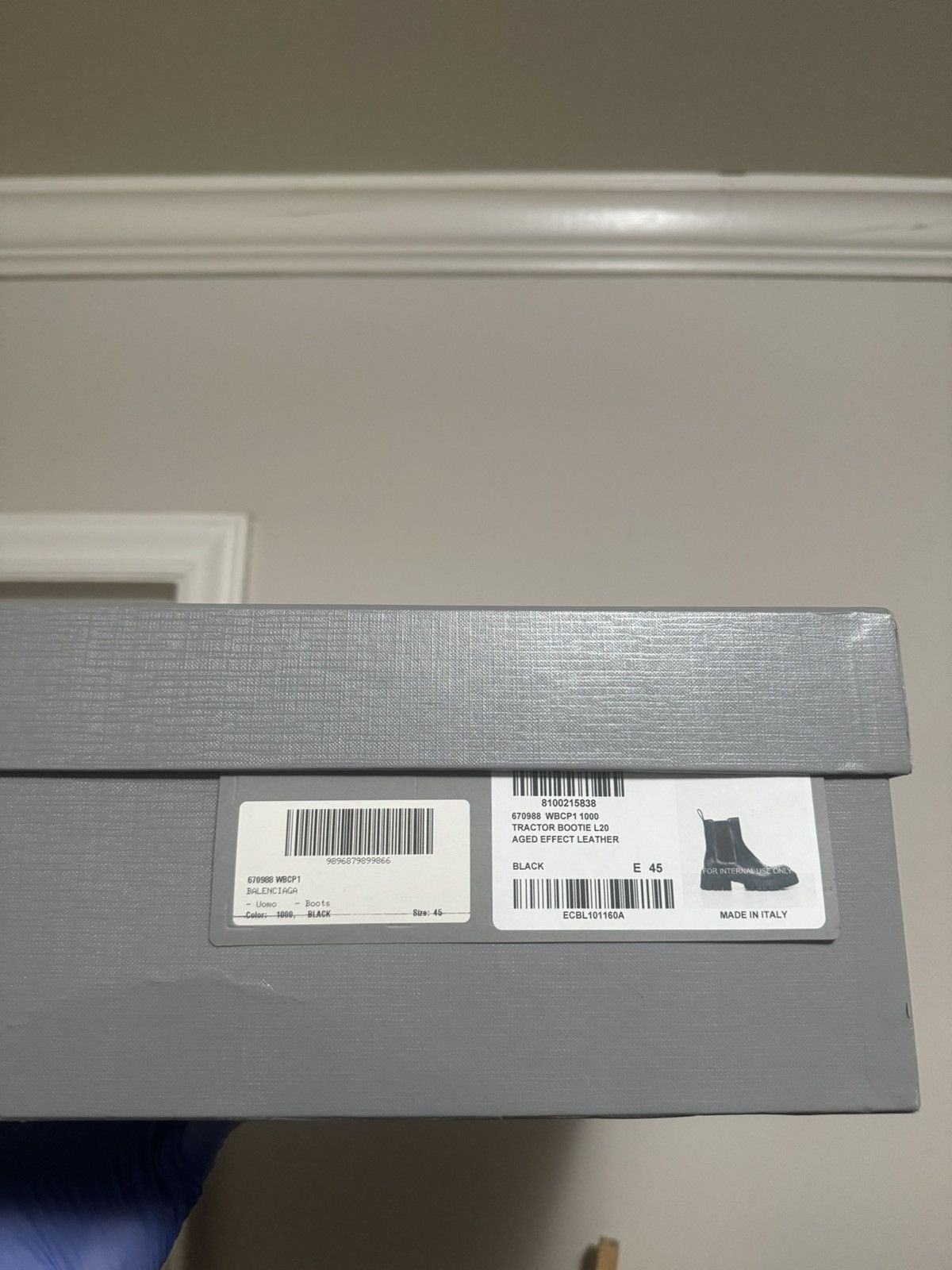 Balenciaga BALENCIAGA TRACTOR BOOTIE L20 AGED EFFECT LEATHER Size US 12 / EU 45 - 9 Thumbnail
