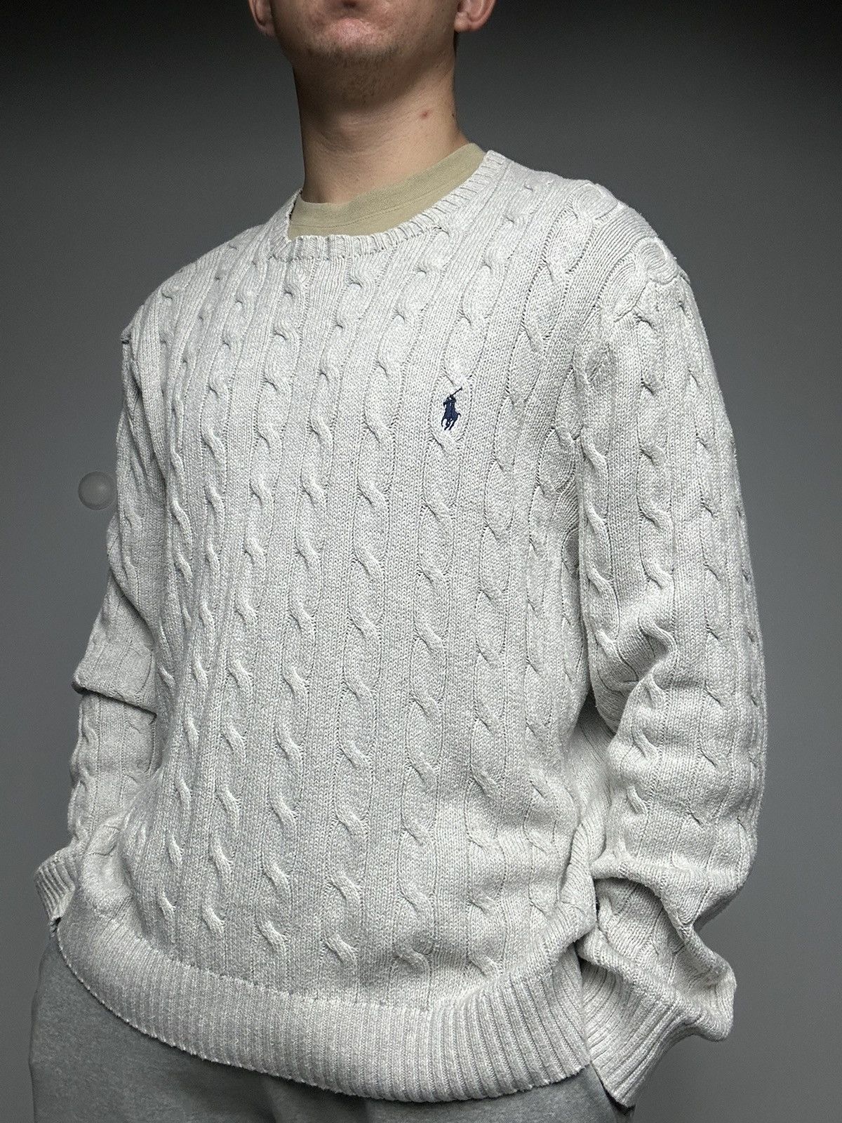 Polo Ralph Lauren Mens Knitwear Polo Ralph Lauren Cable Sweater Oldmoney Size US XXL / EU 58 / 5 - 1 Thumbnail