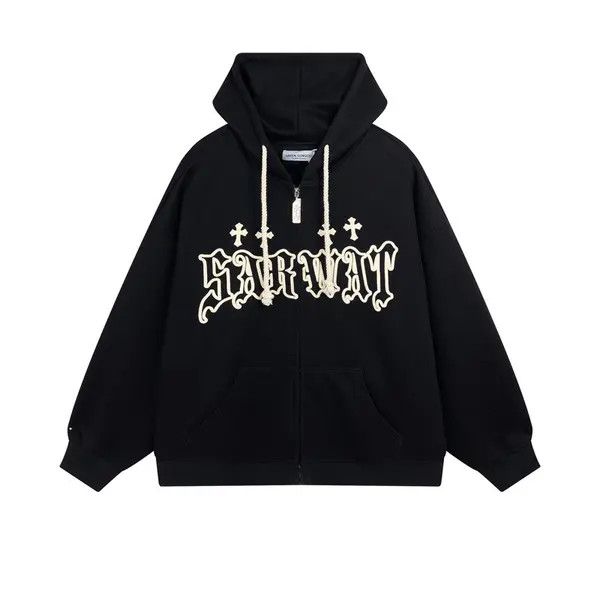 Japanese Brand Kitagawa x Nao #16 Goth Embroidery Y2K Hoodie Size US L / EU 52-54 / 3 - 1 Thumbnail