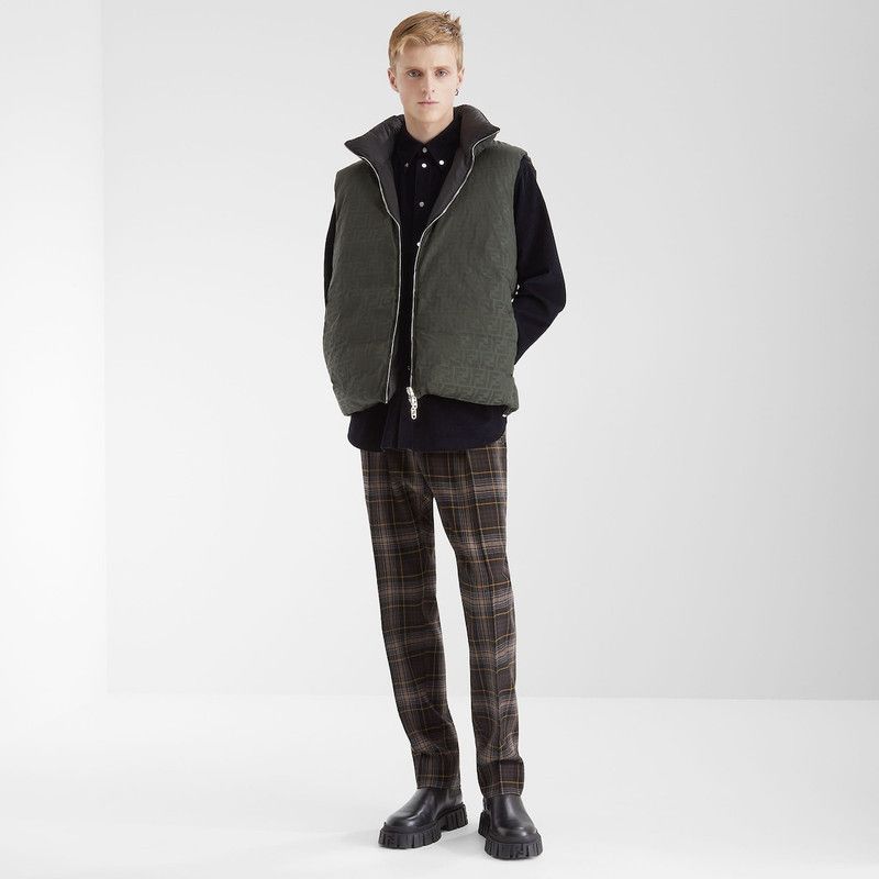 Fendi o1B3y1r0526 Gilet in Green Size US L / EU 52-54 / 3 - 5 Thumbnail