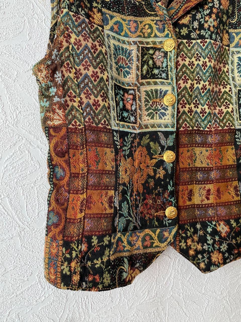 Kenzo 80s Kenzo Jeans Jungle Women Tapestry Vest Archive Fashion Size S / US 4 / IT 40 - 2 Thumbnail