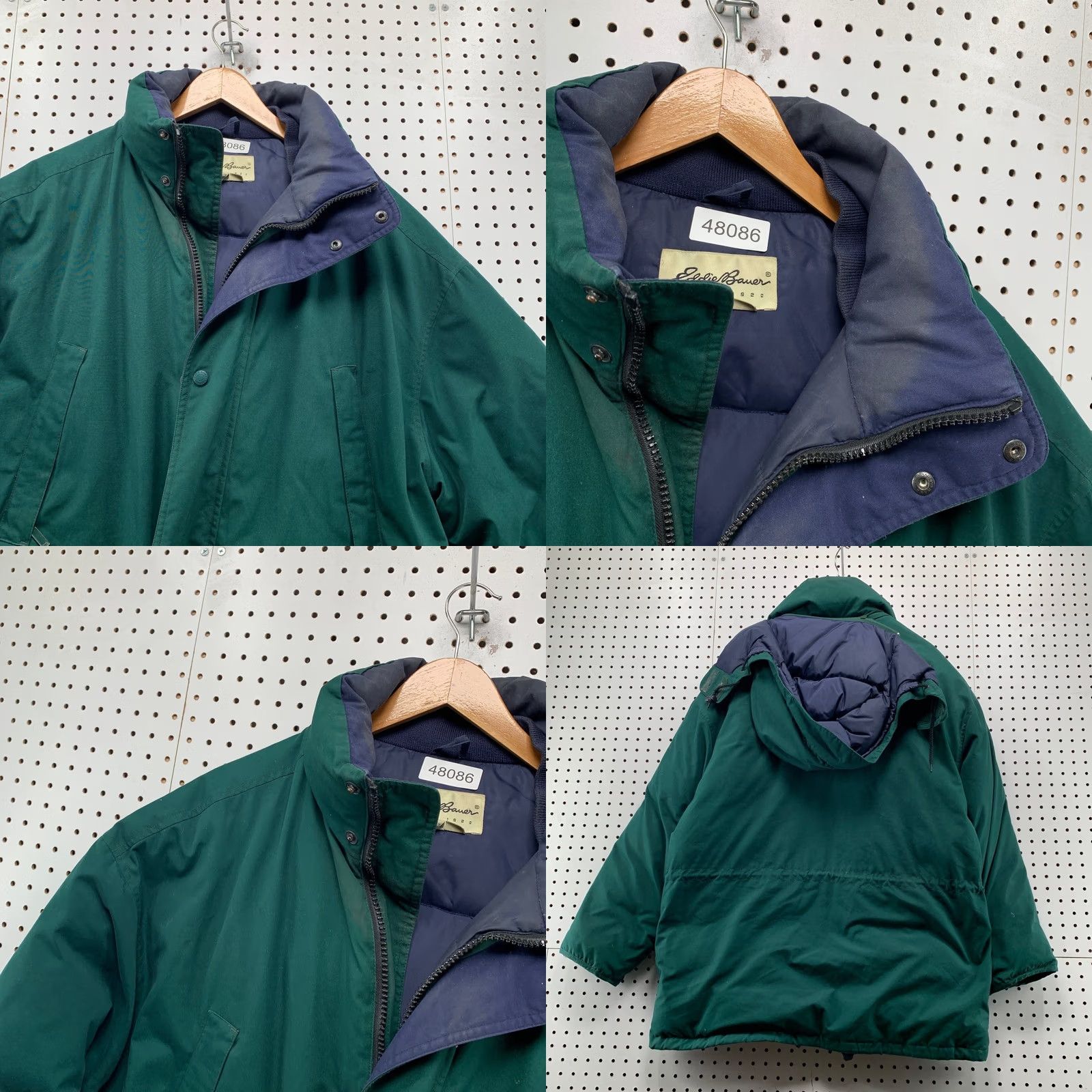 Eddie Bauer VINTAGE Eddie Bauer Parka Down Jacket Mens Large Green Ridgeline Hooded Puffer Size US L / EU 52-54 / 3 - 11 Thumbnail