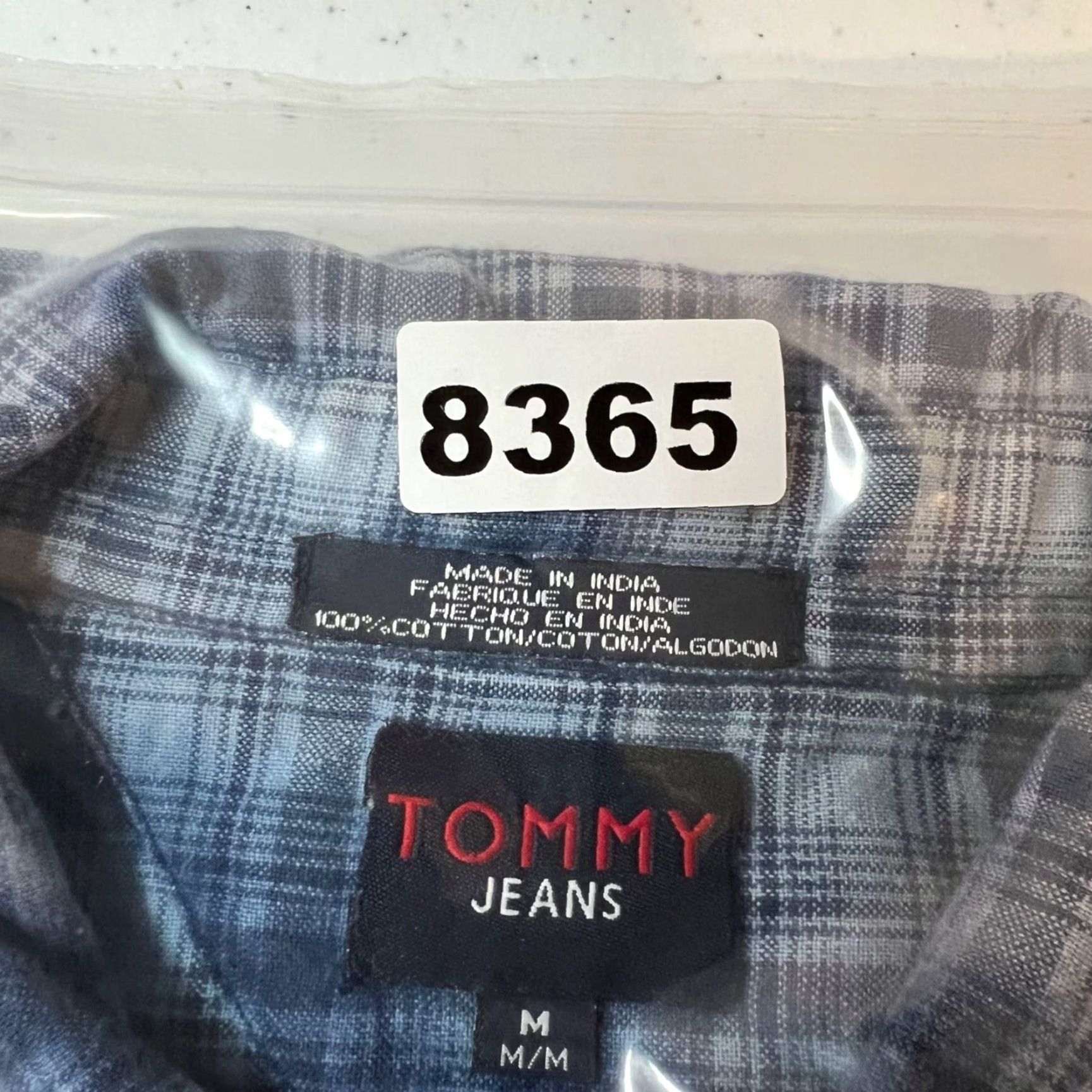 Tommy Hilfiger VINTAGE Tommy Hilfiger Jeans Plaid Button-Up Shirt Medium 100% Cotton Mens Size US M / EU 48-50 / 2 - 7 Thumbnail