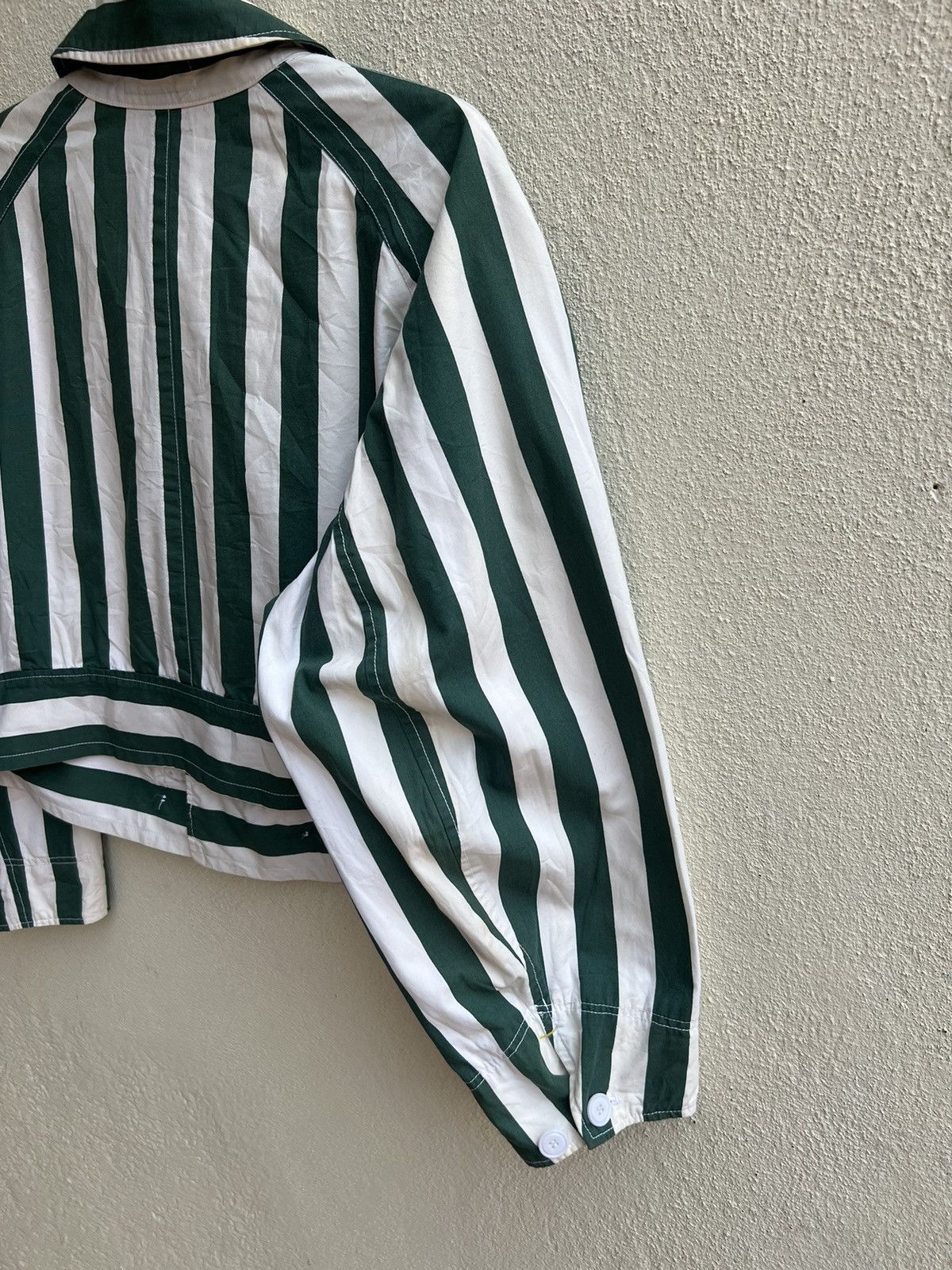 45rpm Vintage 90s 45rpm Japan Border Striped Cropped Jacket Size US XL / EU 56 / 4 - 16 Thumbnail