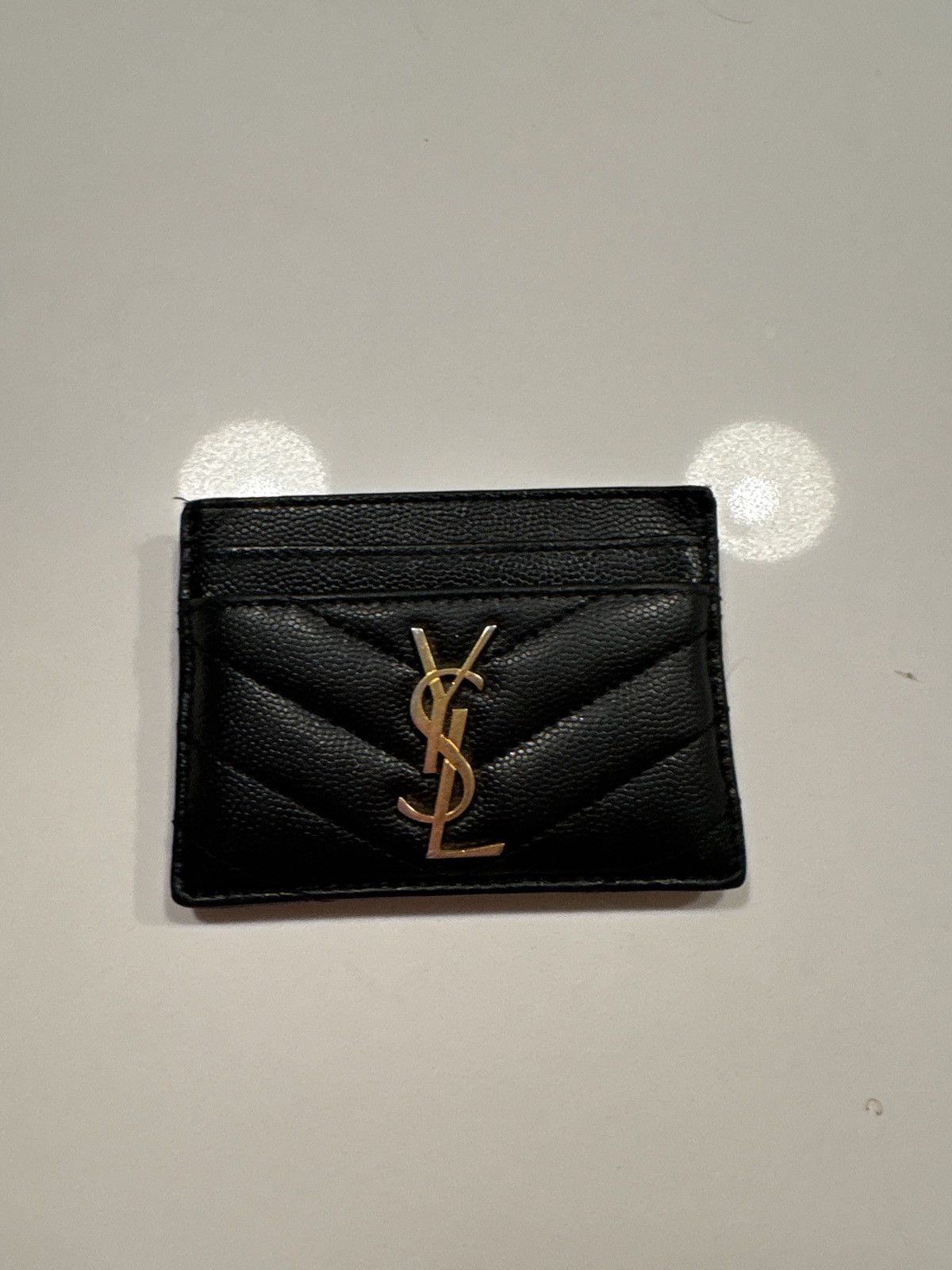 Yves Saint Laurent YSL Quilted Leather Cardholder Size ONE SIZE - 1 Thumbnail
