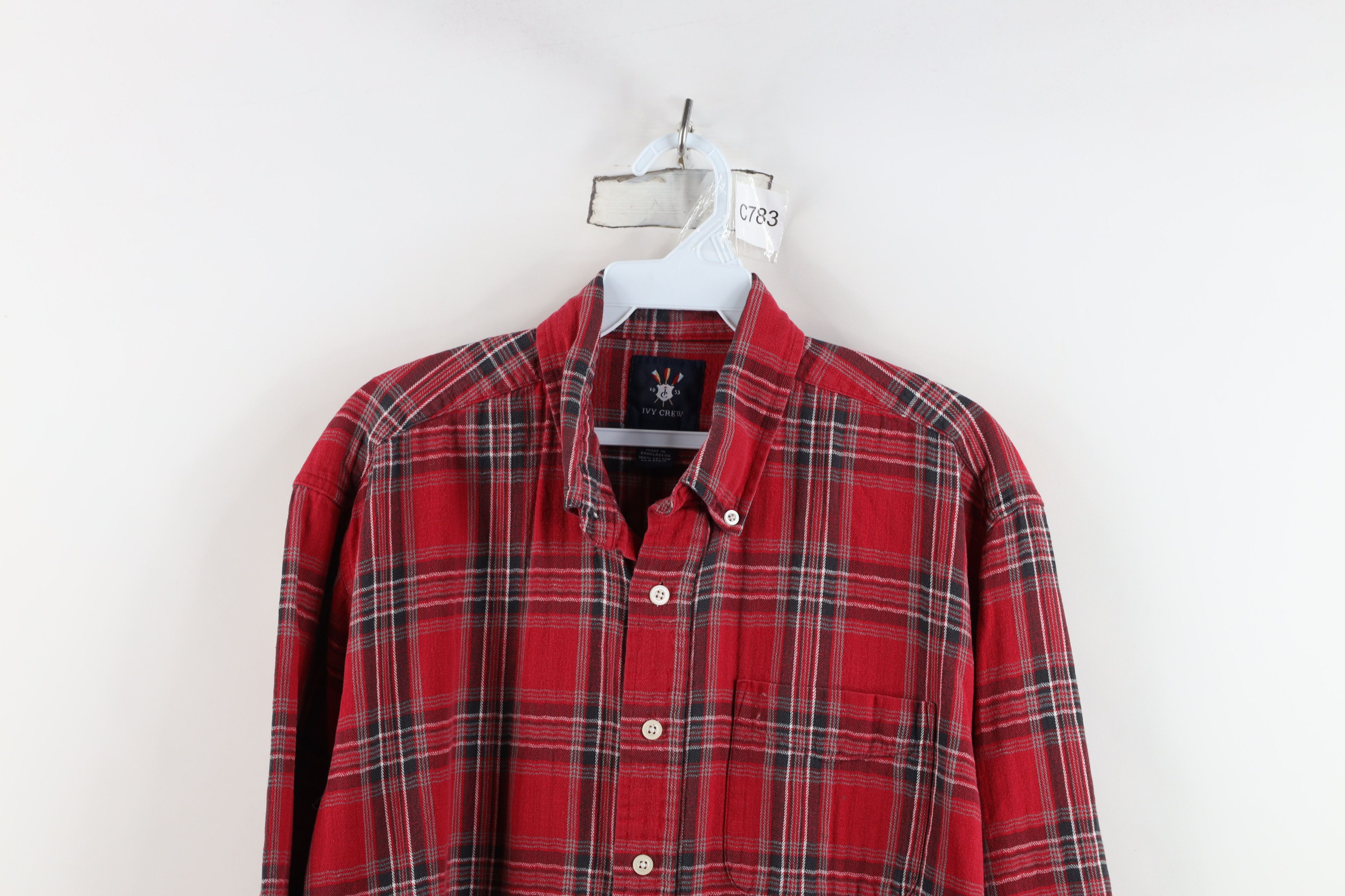 Vintage Vintage 90s Streetwear Collared Button Down Shirt Plaid Size US L / EU 52-54 / 3 - 2 Thumbnail