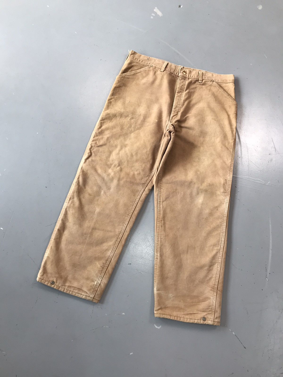 Carhartt × Vintage Vintage Carhartt quilted line work wear denim Size US 38 / EU 54 - 2 Thumbnail