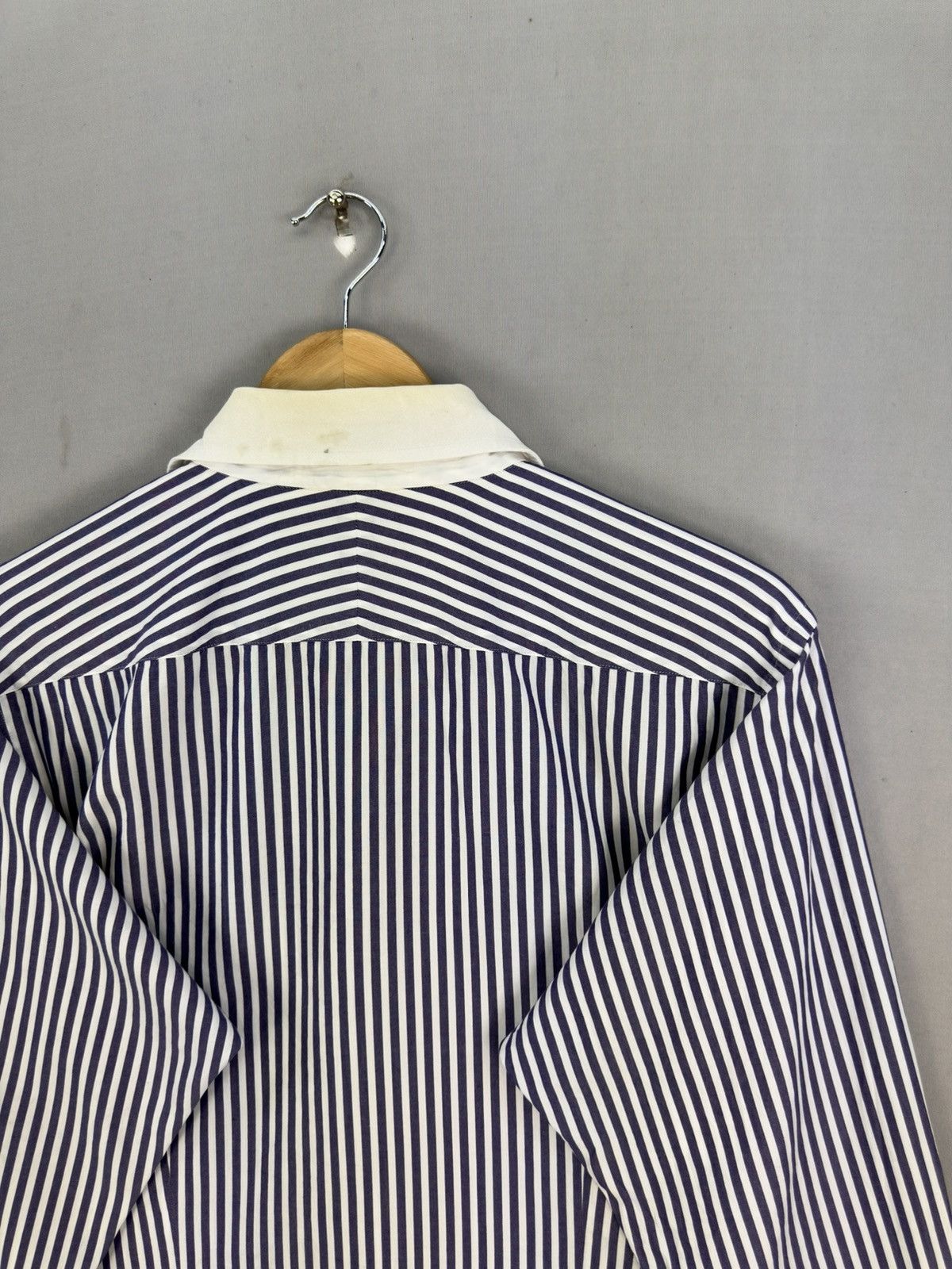 Burberry Burberry Black Label Stripes Flannel Shirt Button Up Size US L / EU 52-54 / 3 - 5 Thumbnail
