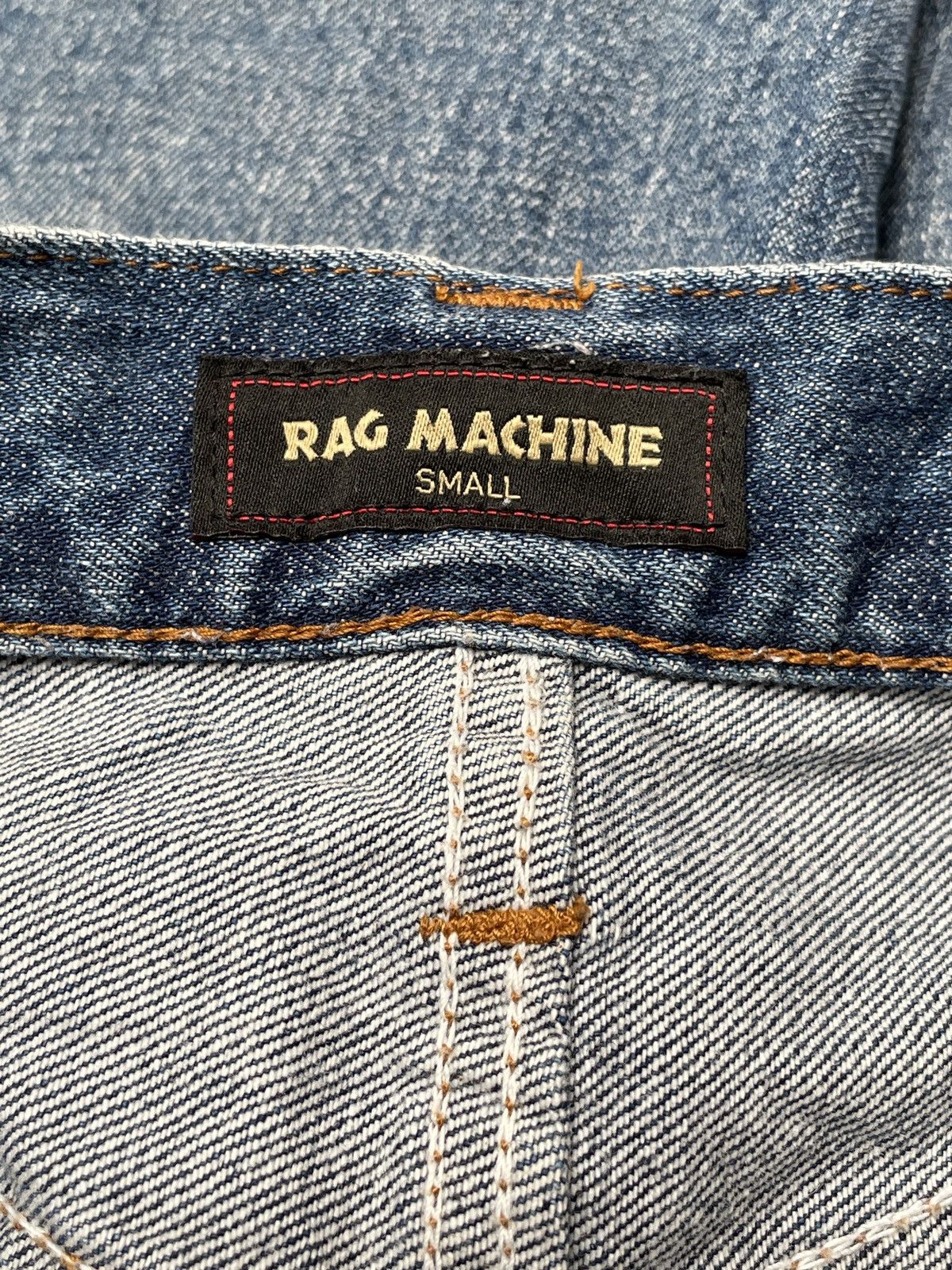 Japanese Brand × Vintage Vintage Japanese Brand Rag Machine Distressed Jeans 1990s Size US 31 - 11 Thumbnail