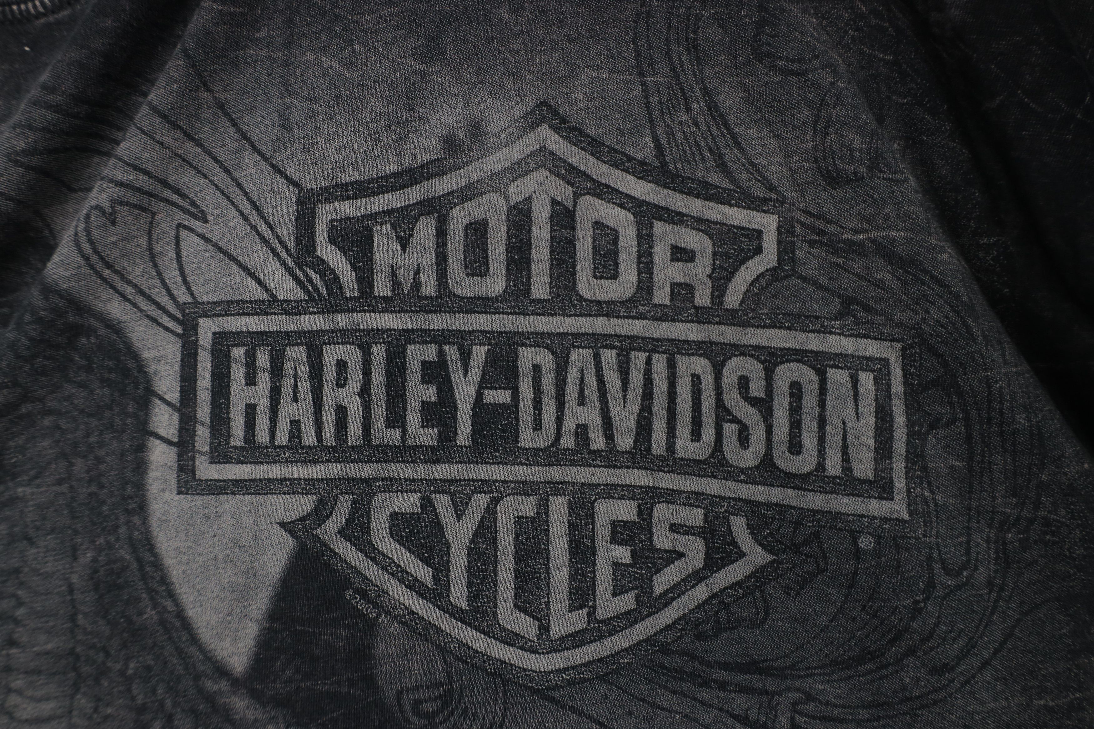 Harley Davidson Vintage Harley Davidson Acid Wash Eagle Long Sleeve T-Shirt Size US XXL / EU 58 / 5 - 5 Thumbnail