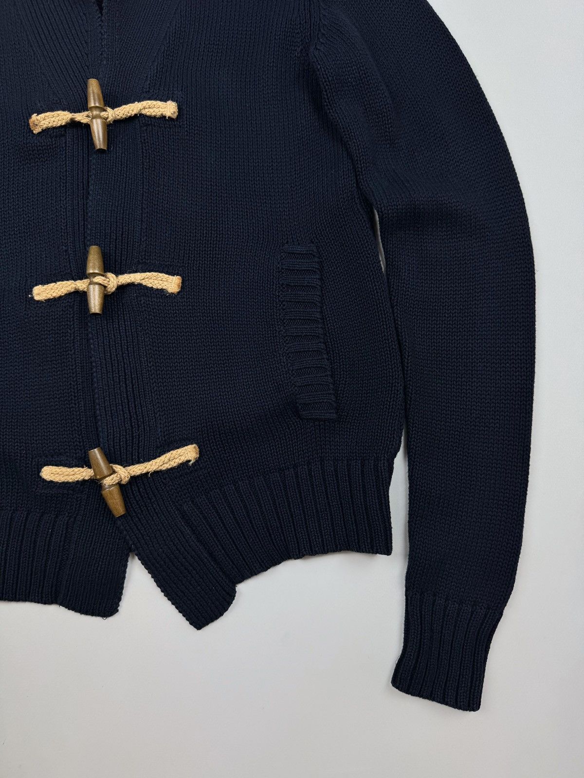 Allsaints AllSaints Ernst Linen/Cotton Navy Cardigan Size US M / EU 48-50 / 2 - 2 Thumbnail