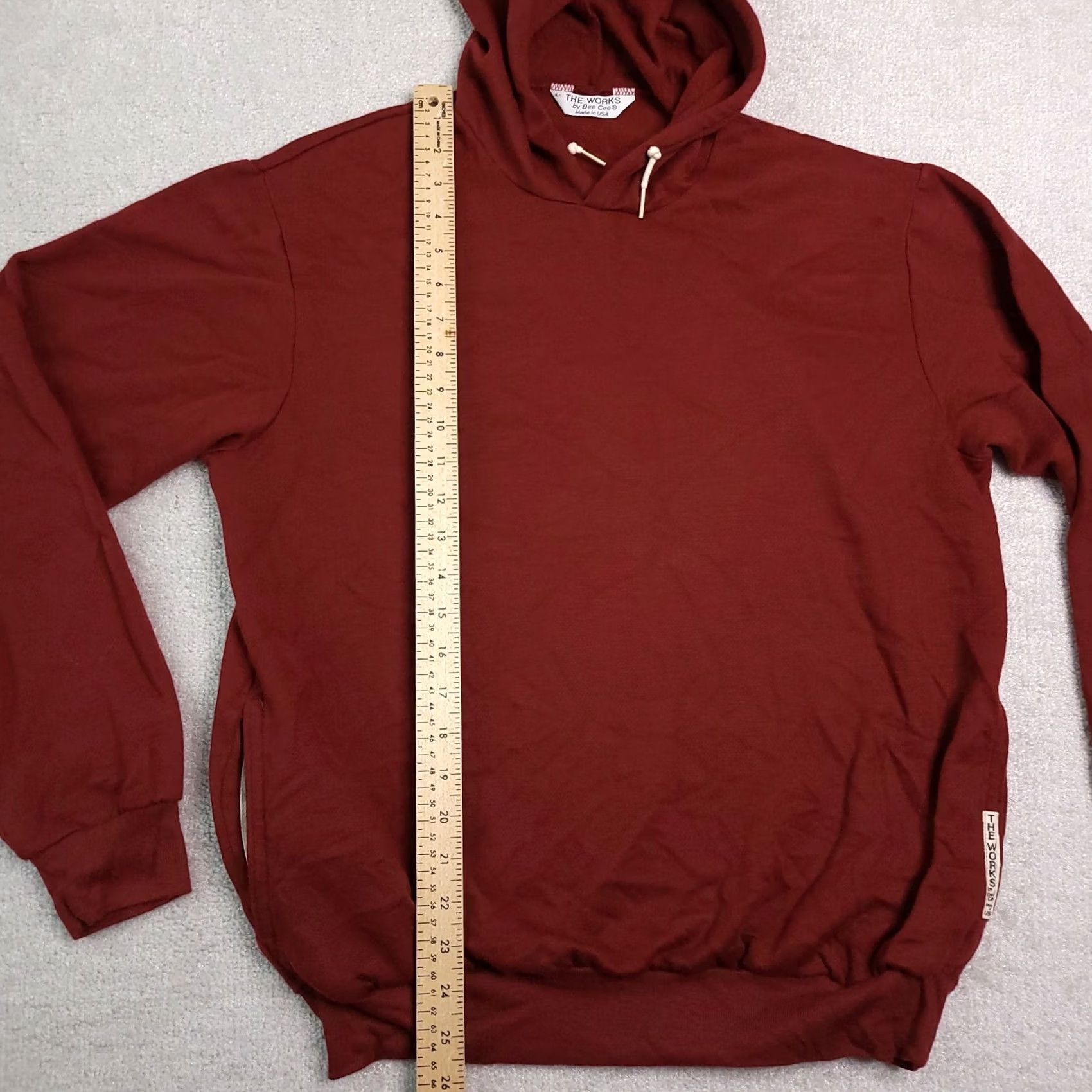 Vintage VINTAGE The Works by Cee Dee Hooded Sweatshirt Women Large Wool Blend Red PHOTOS Size L / US 10 / IT 46 - 6 Thumbnail