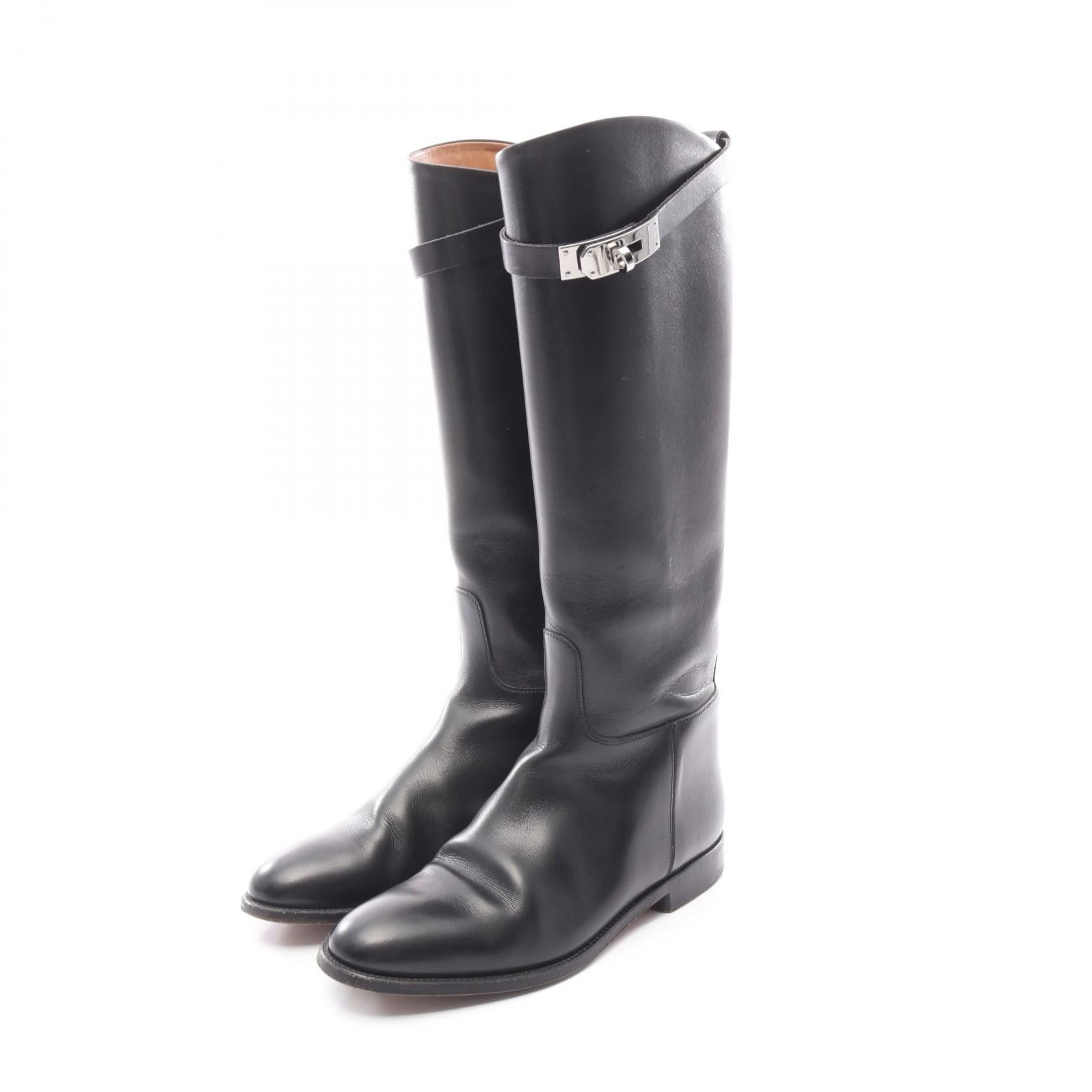 Hermes Hermes Hermes Jumping Kelly Leather Boots Leather Shoes DUTY FREE for USA Size ONE SIZE - 1 Thumbnail