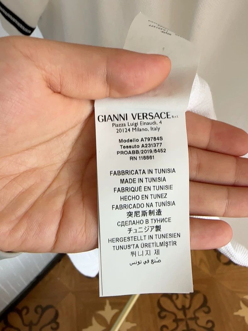 Versace Versace White casual polo shirt Size US XXL / EU 58 / 5 - 5 Thumbnail