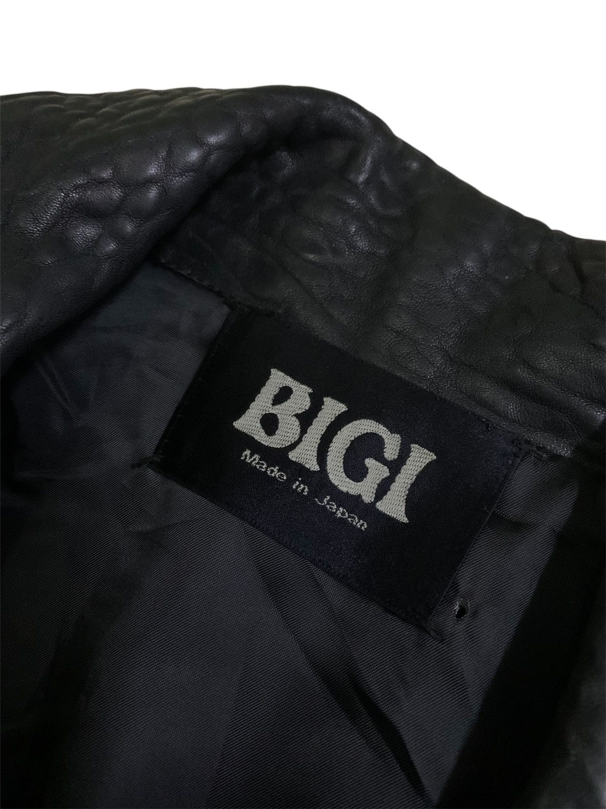 BIGI 💥Vtg Bigi Men Alligator Black Leather Jacket Size US S / EU 44-46 / 1 - 6 Thumbnail