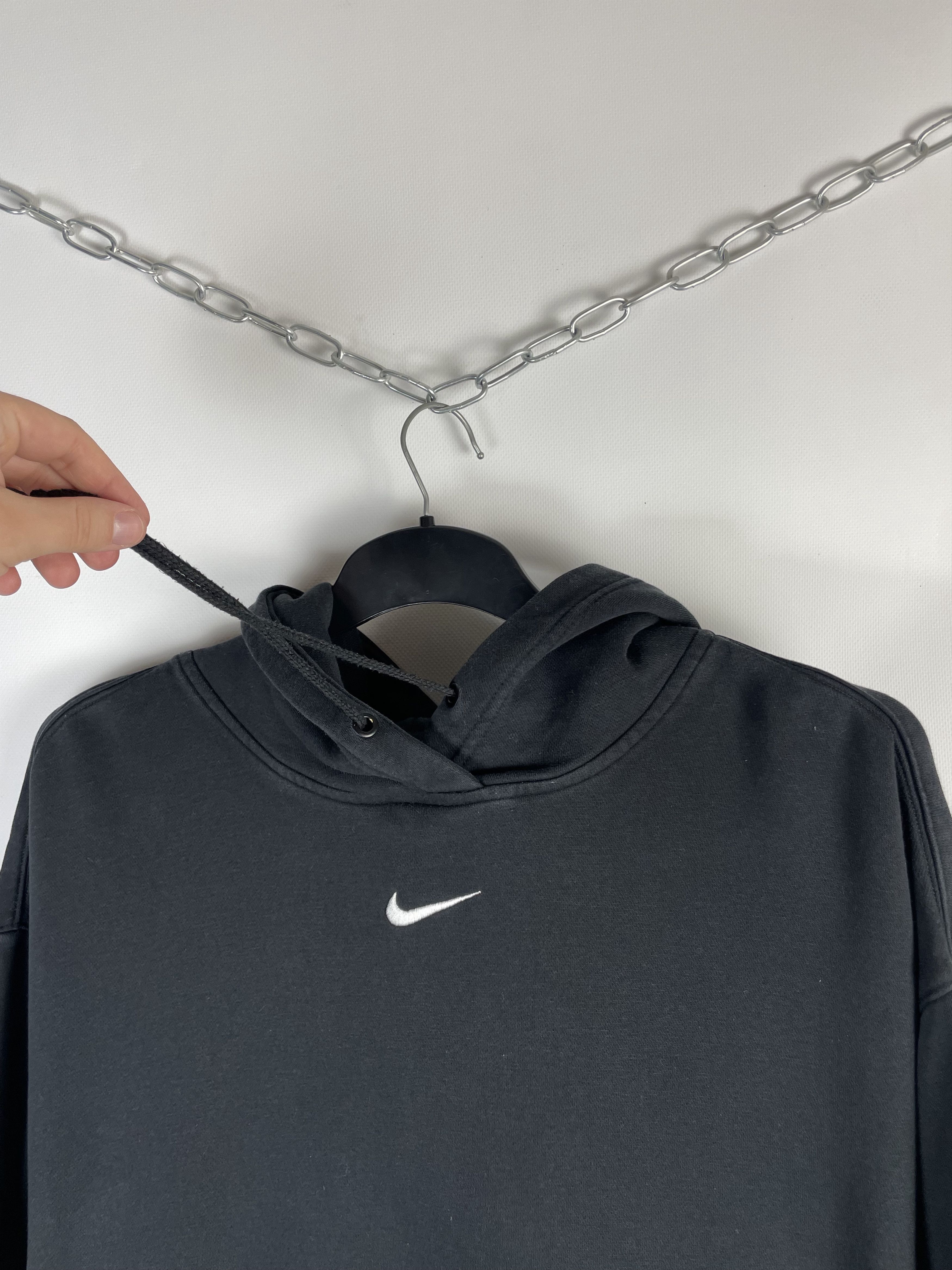 Nike Vintage Nike swoosh hoodie sweatshirt Size US XL / EU 56 / 4 - 4 Thumbnail